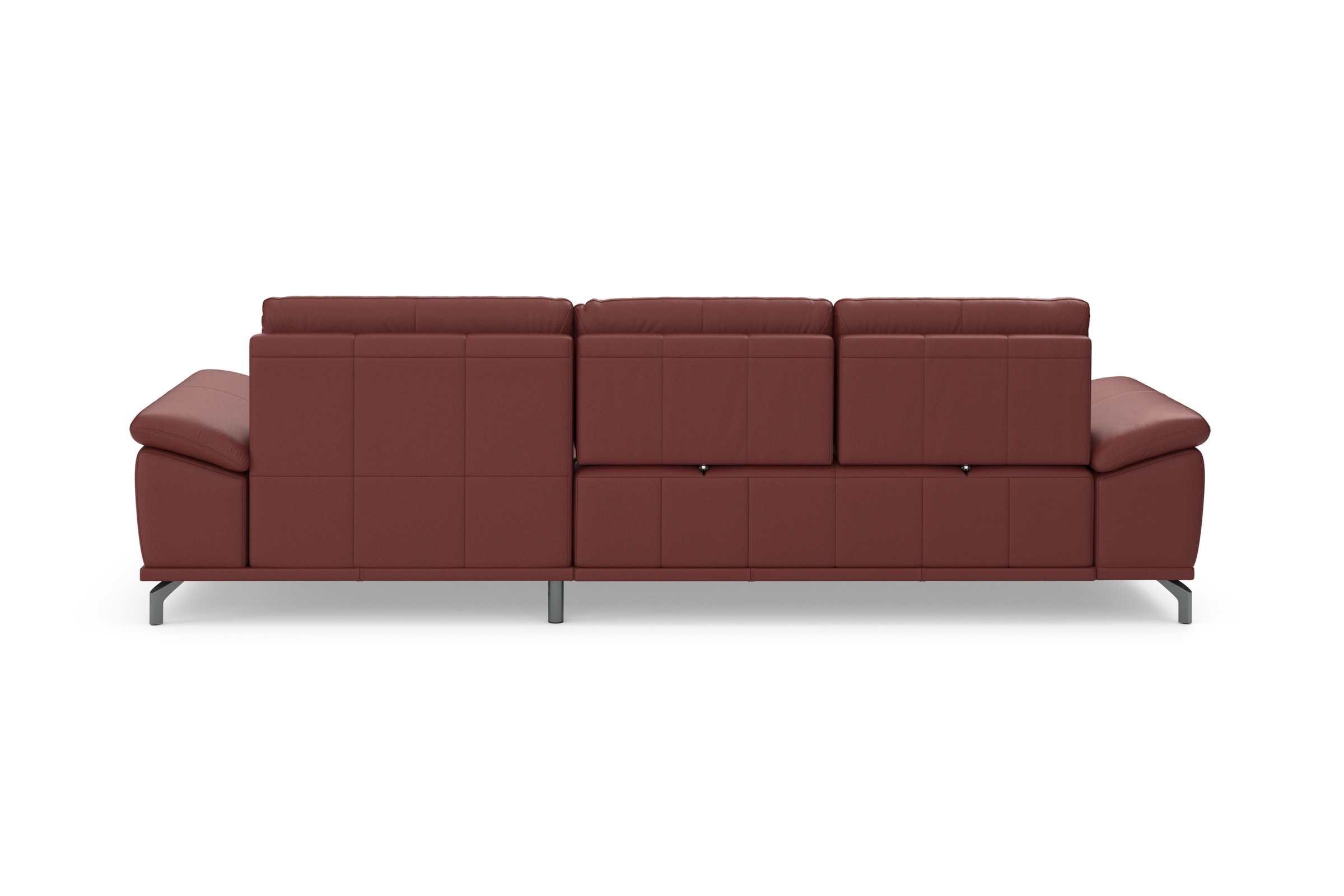 Places of Style Ecksofa Costello, mit Sitztiefenverstellung und Armlehnfunktion, incl. 3 Nierenkissen