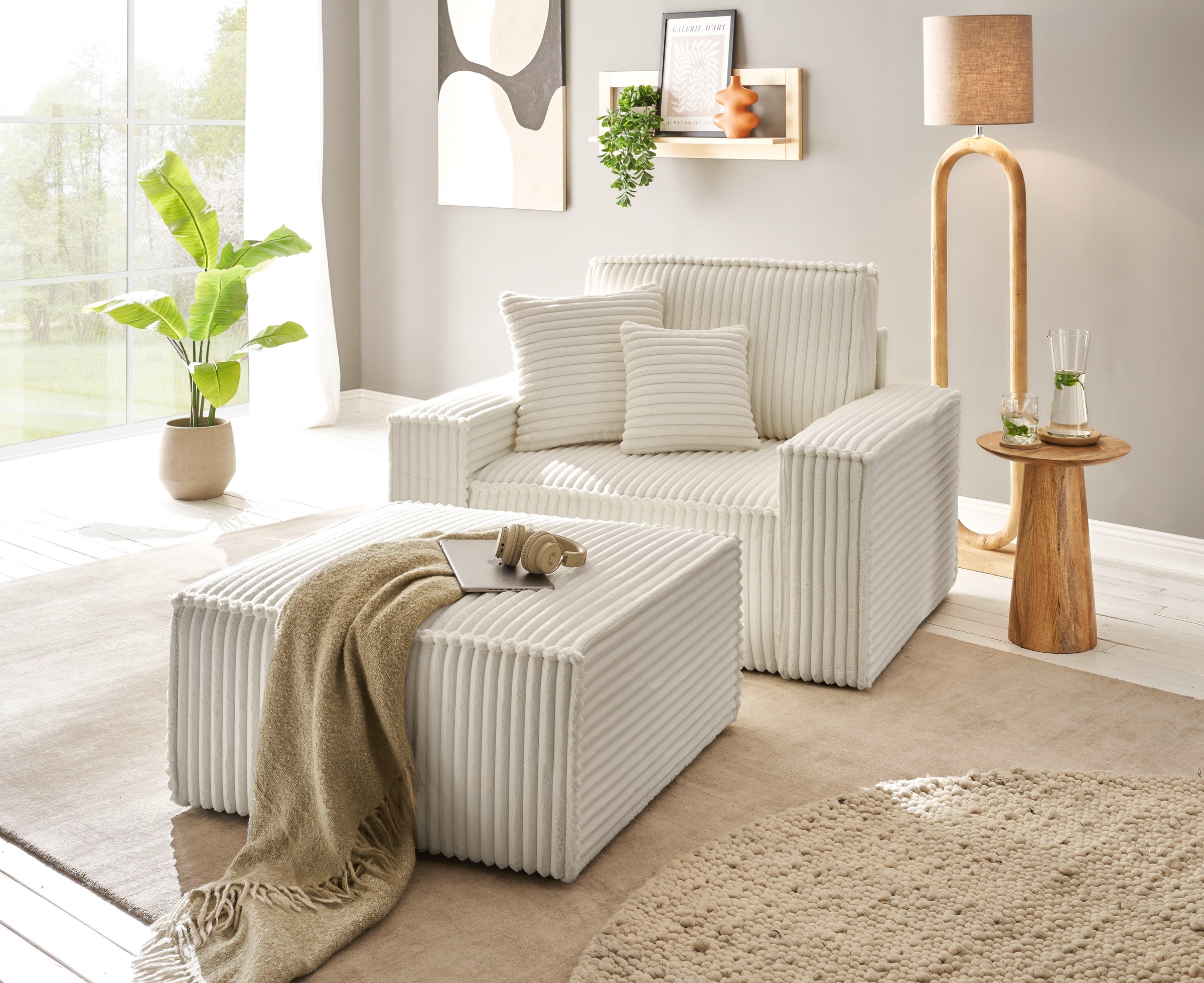 andas Hocker »Finnley«, quadratisch, passt z. Loveseat Finnley