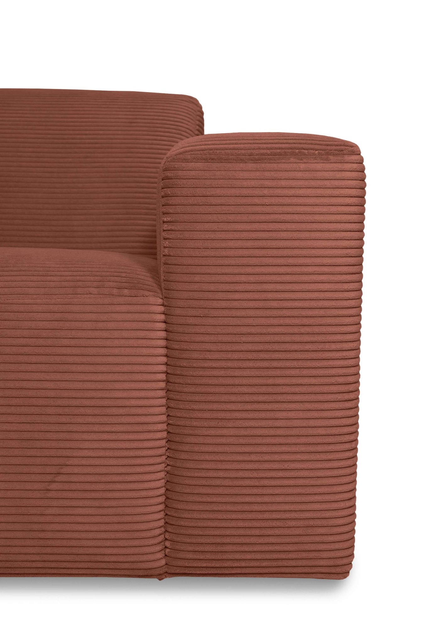 INOSIGN Ecksofa »Koa,228cm, L-Form, Modulsofa, Webstoff, Cord«, Designsofa, Set, Hocker inklusive, weicher Lounge-Sitzkomfort