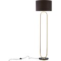 Guido Maria Kretschmer Home&Living Stehlampe »Zeria«, E27, Fuß der Stehleuchte in Marmor-Optik, schwarzer Stoff-Schirm