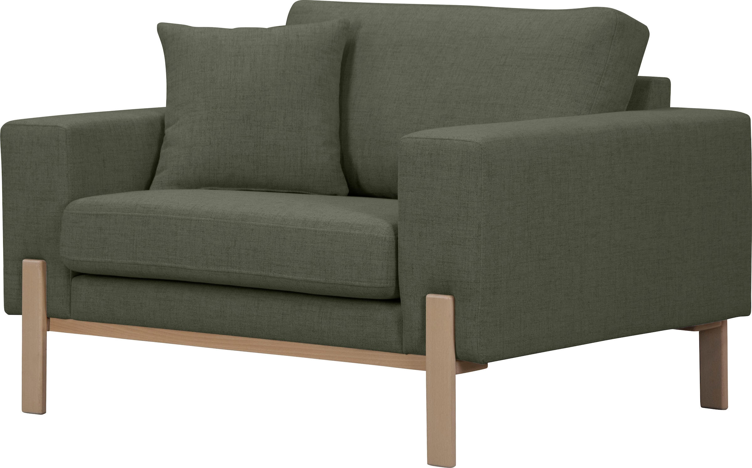 OTTO products Loveseat "Hanne Sessel mit Holzrahmen", Verschiedene Bezugsqu günstig online kaufen