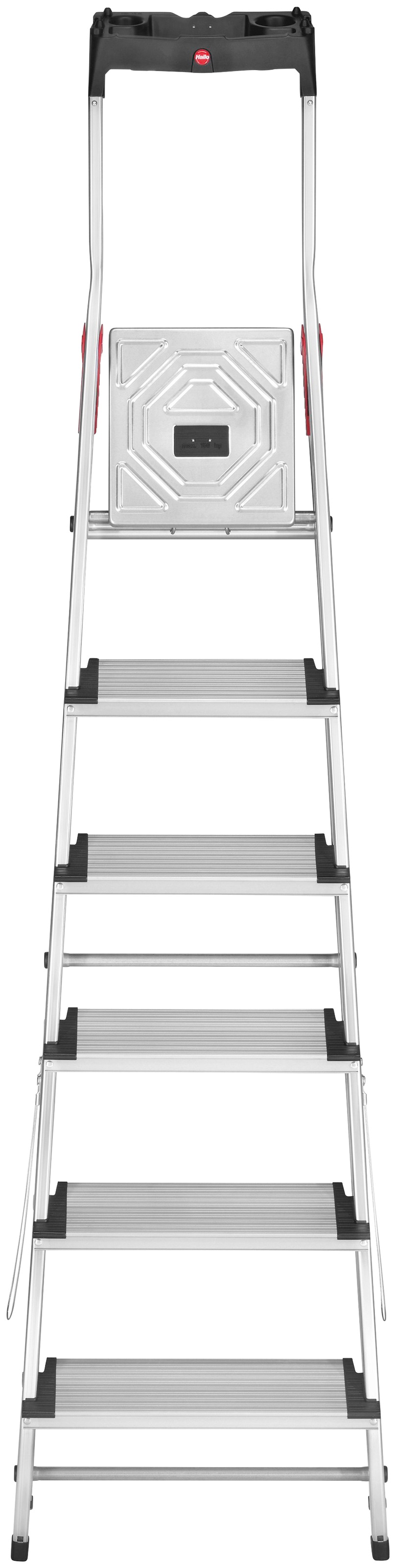 Hailo Stehleiter »L80 ComfortLine«, Alu-Sicherheits-Stehleiter 6 Stufen