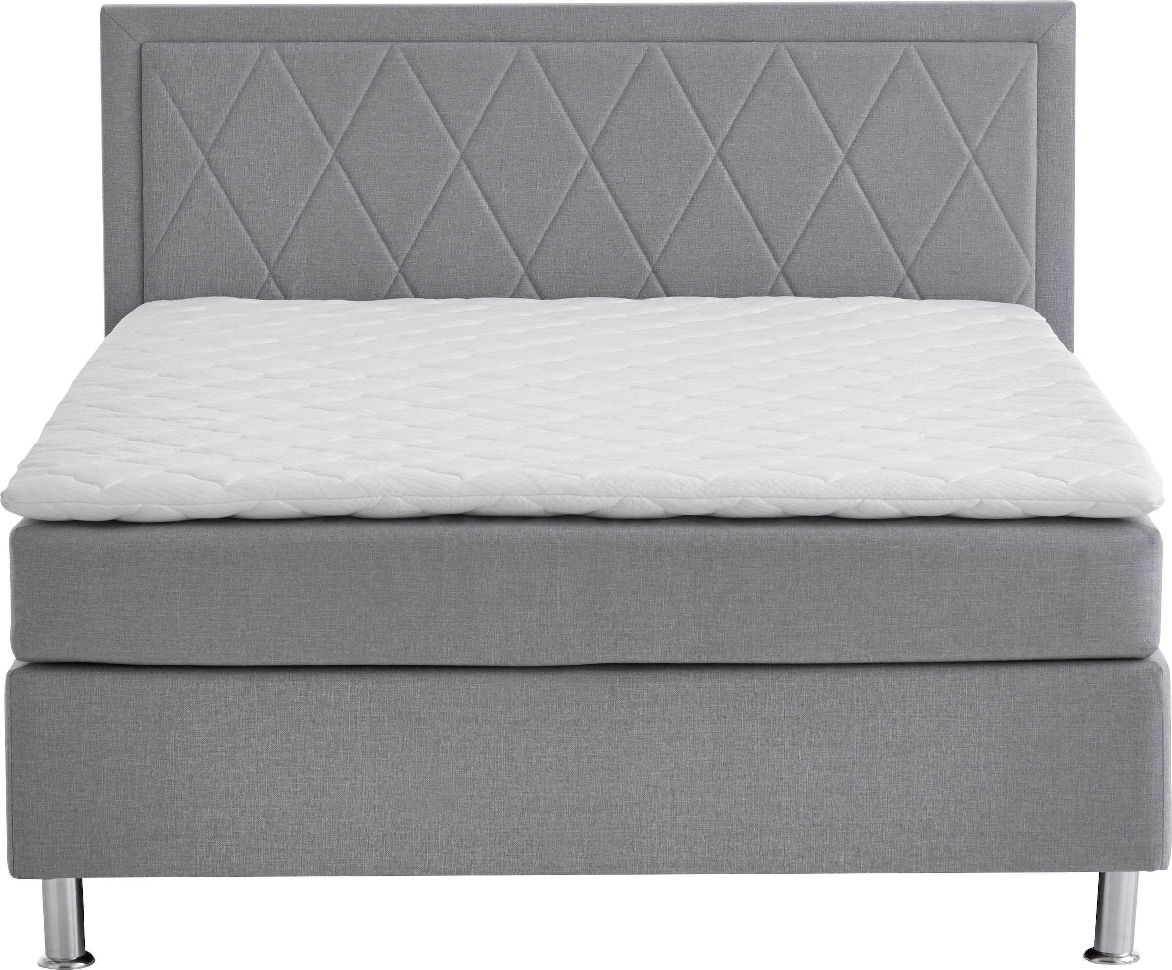 ATLANTIC home collection Boxbett »Helen« Tonnentaschenfederkern-Matratze und Topper, wahlweise mit Bettkasten