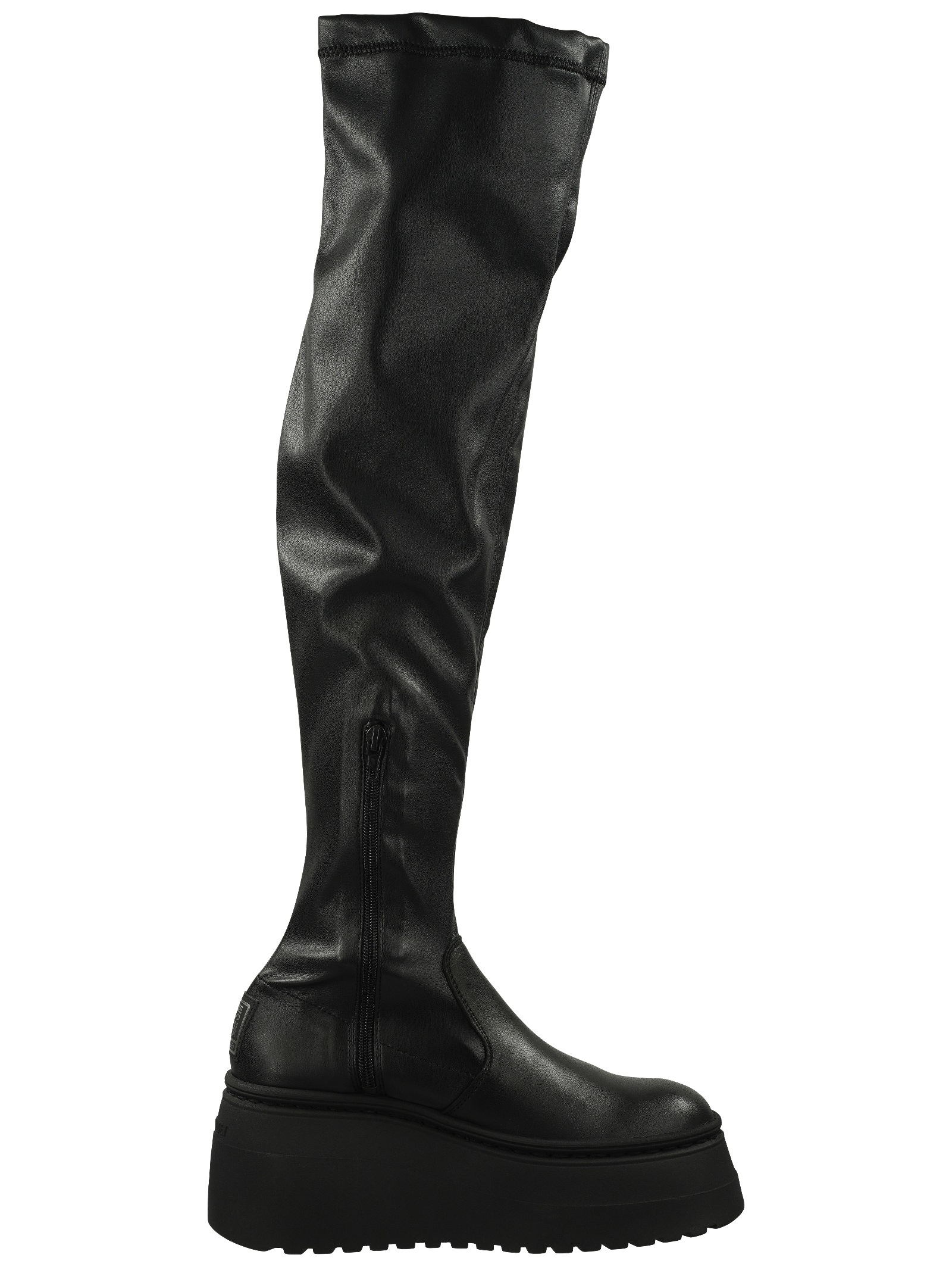 STEVE MADDEN Overkneestiefel »STEVE MADDEN Stiefel Leder/Textil«