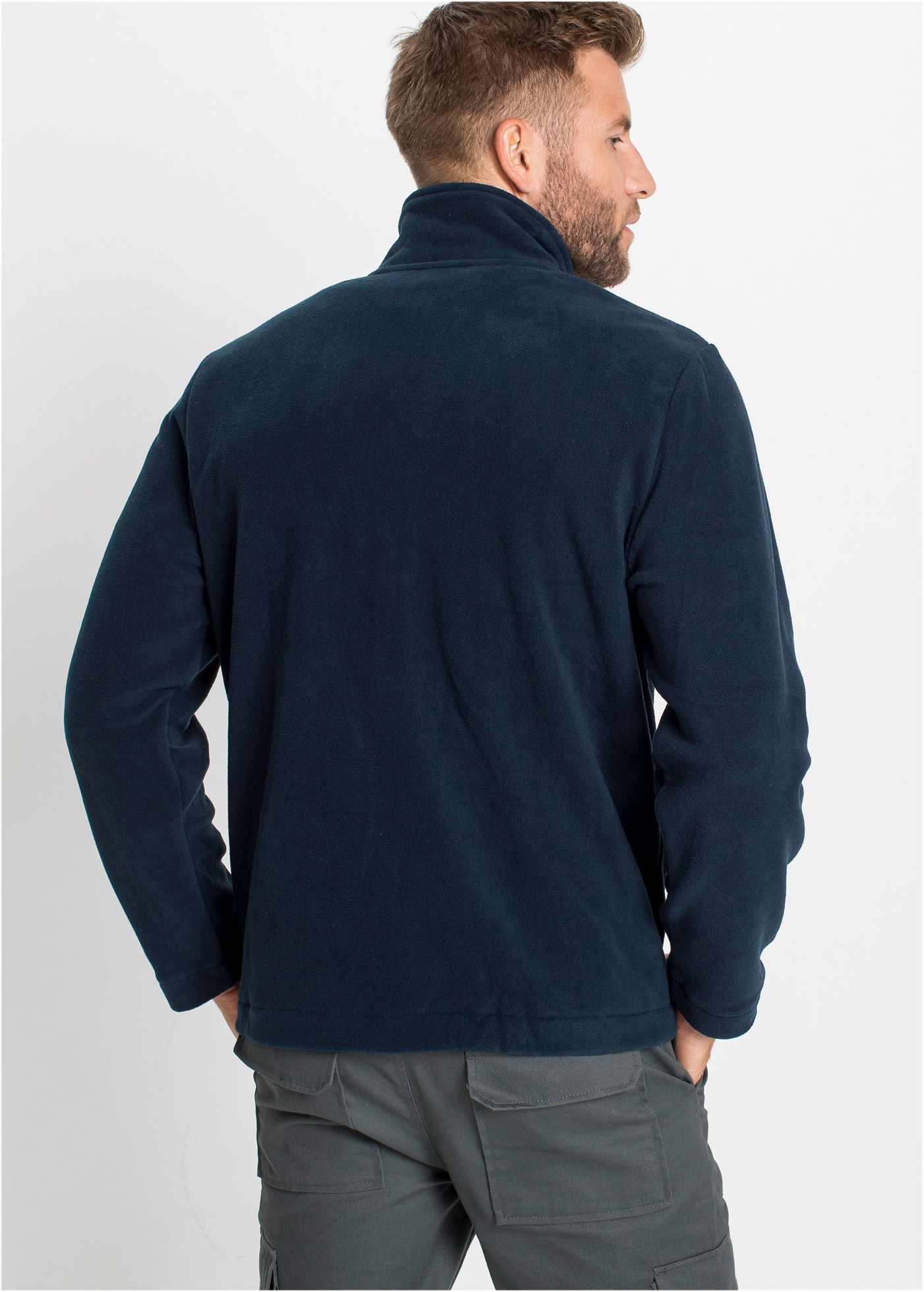 bonprix Fleecejacke »Fleecejacke« ohne Kapuze mit Reißverschluss, mit Stehkragen, aus pflegeleichtem Polyester