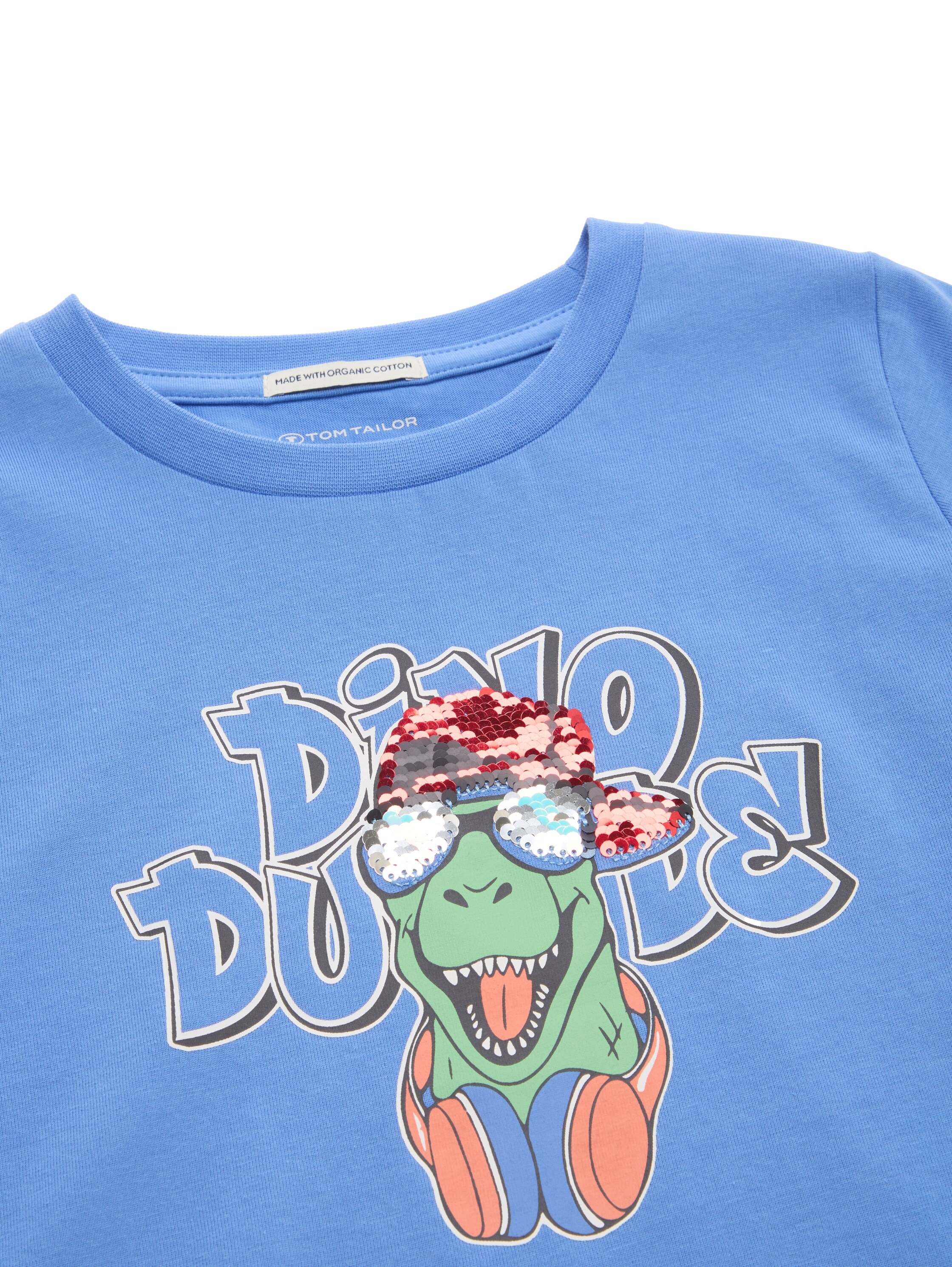 TOM TAILOR T-Shirt, mit Druck und Wendepailletten