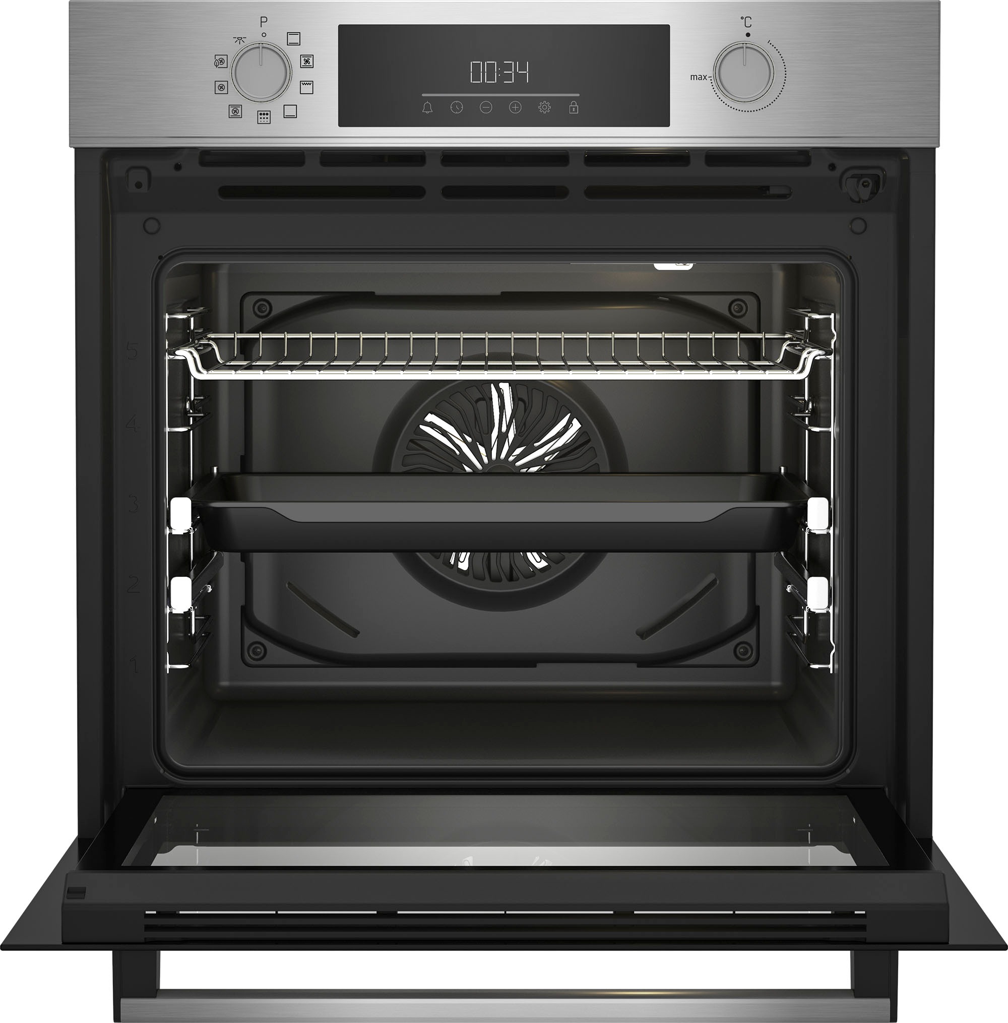 2. Bild von BEKO Backofen-Set »BBSM12340XFP 7768282948«, BBSM12340XFP 7768282948, mit 2-fach-Teleskopauszug, Pyrolyse-Selbstreinigung