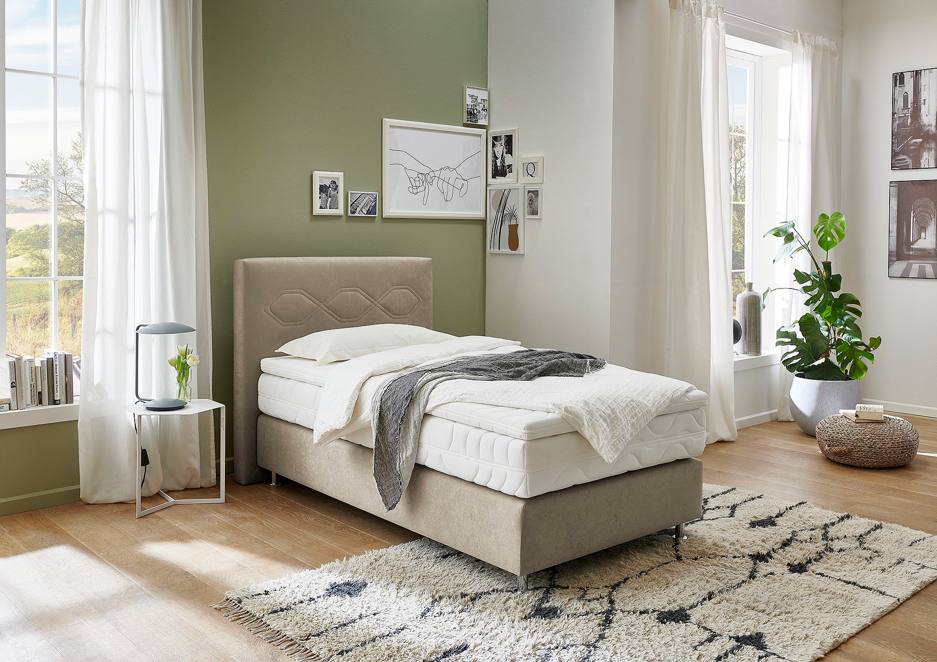 Westfalia Schlafkomfort Boxspringbett wahlweise mit Topper