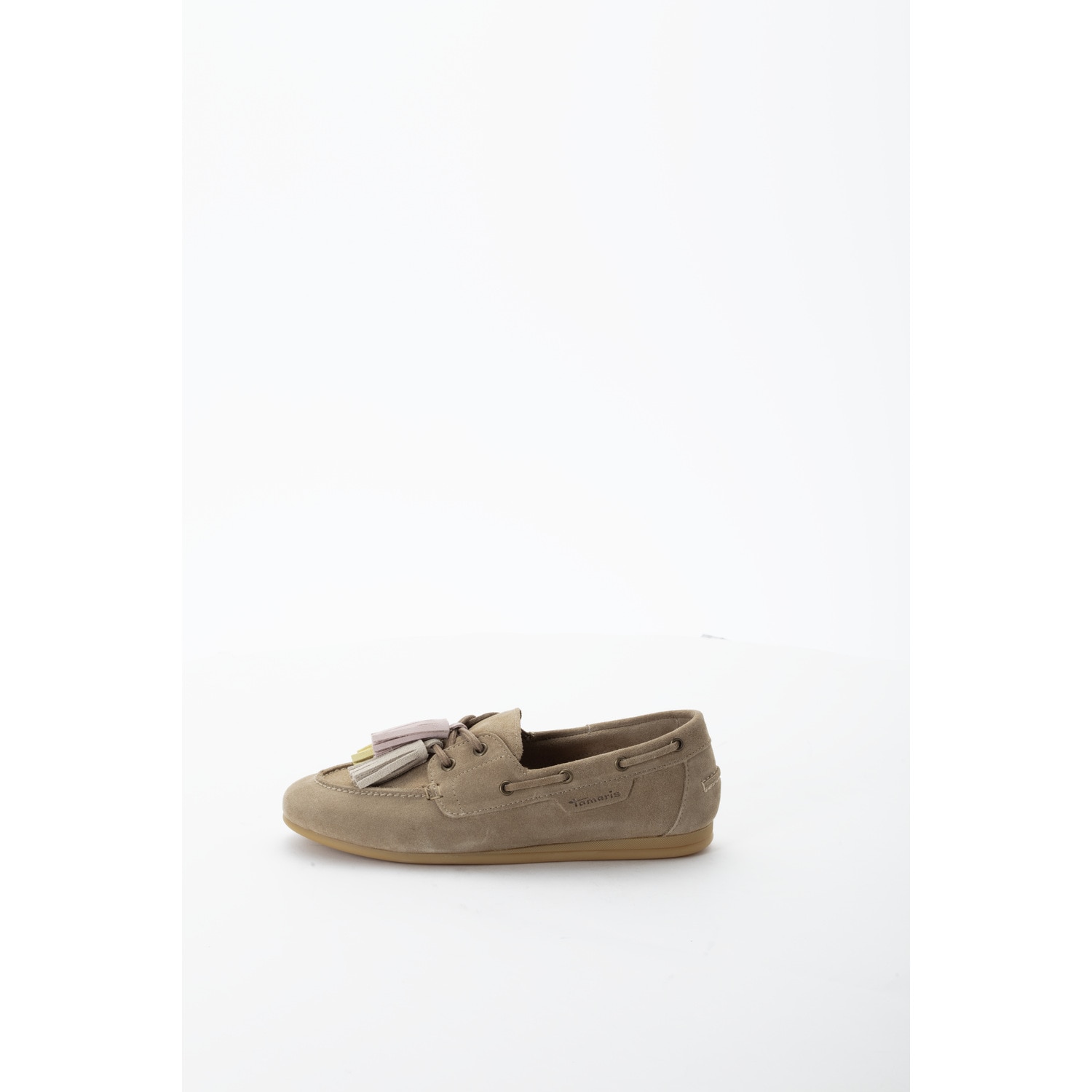 Tamaris Bootsschuh  Slipper, Schlupfschuh, mit farbigen Quasten