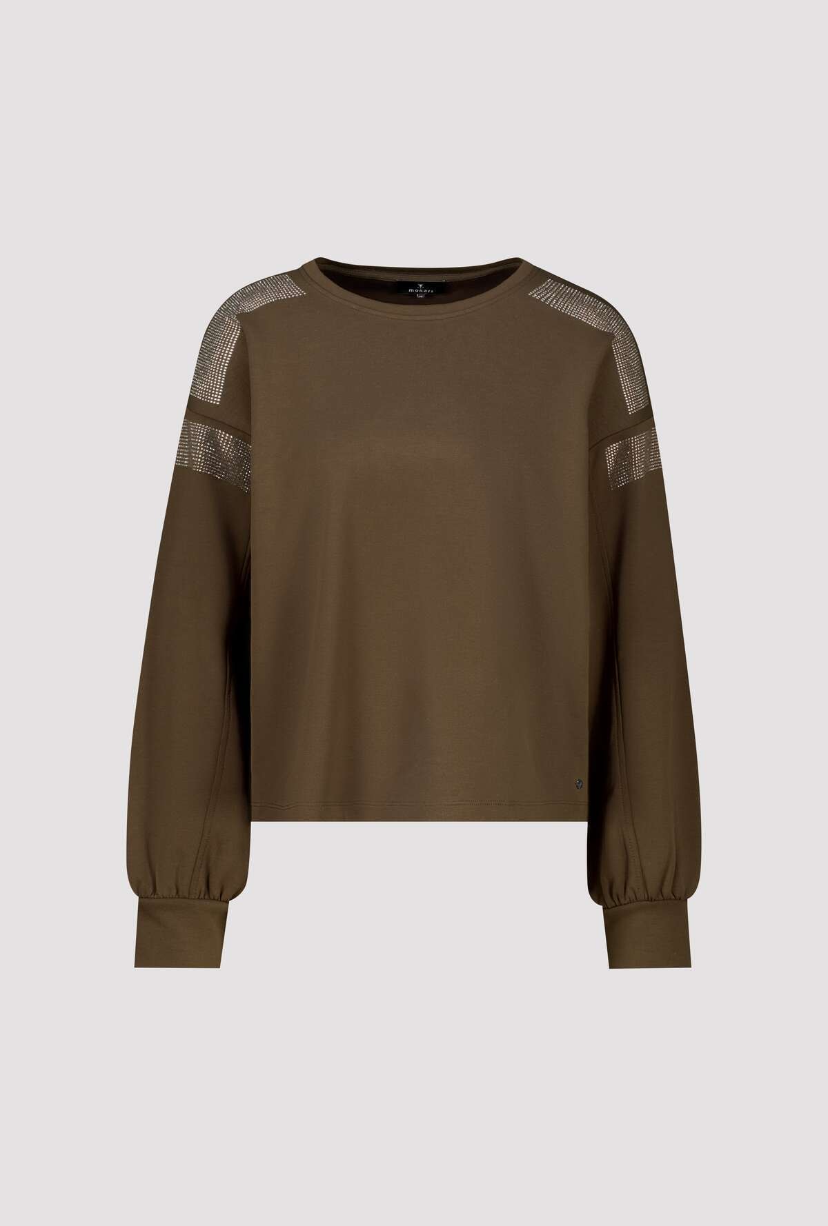 Monari Sweatshirt »Sweatshirt Schmuck«, Regular fit mit Strassdetails
