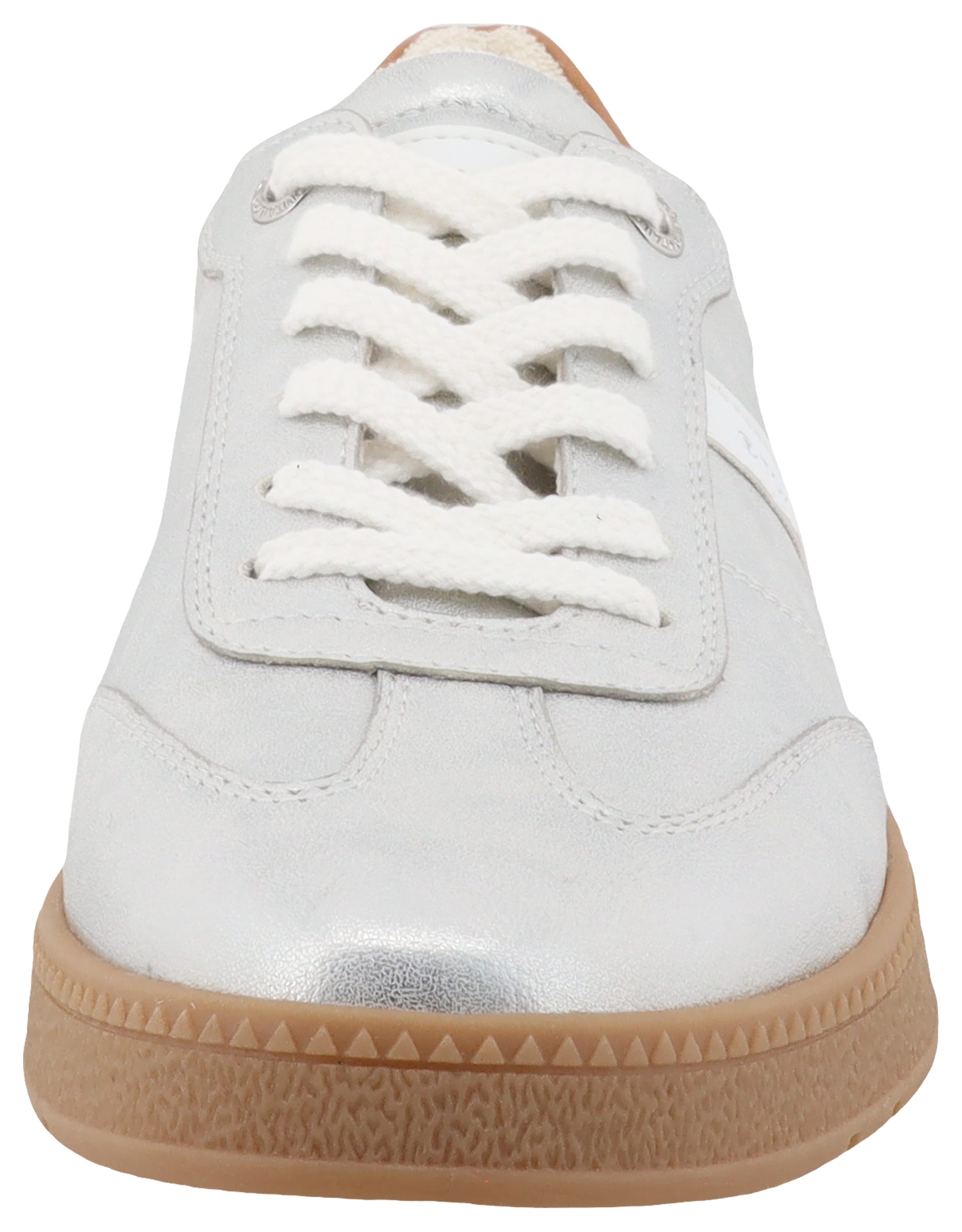 TOM TAILOR Sneaker, Schnürer, Freizeitschuh, Halbschuh mit Kontrastbesatz an der Ferse