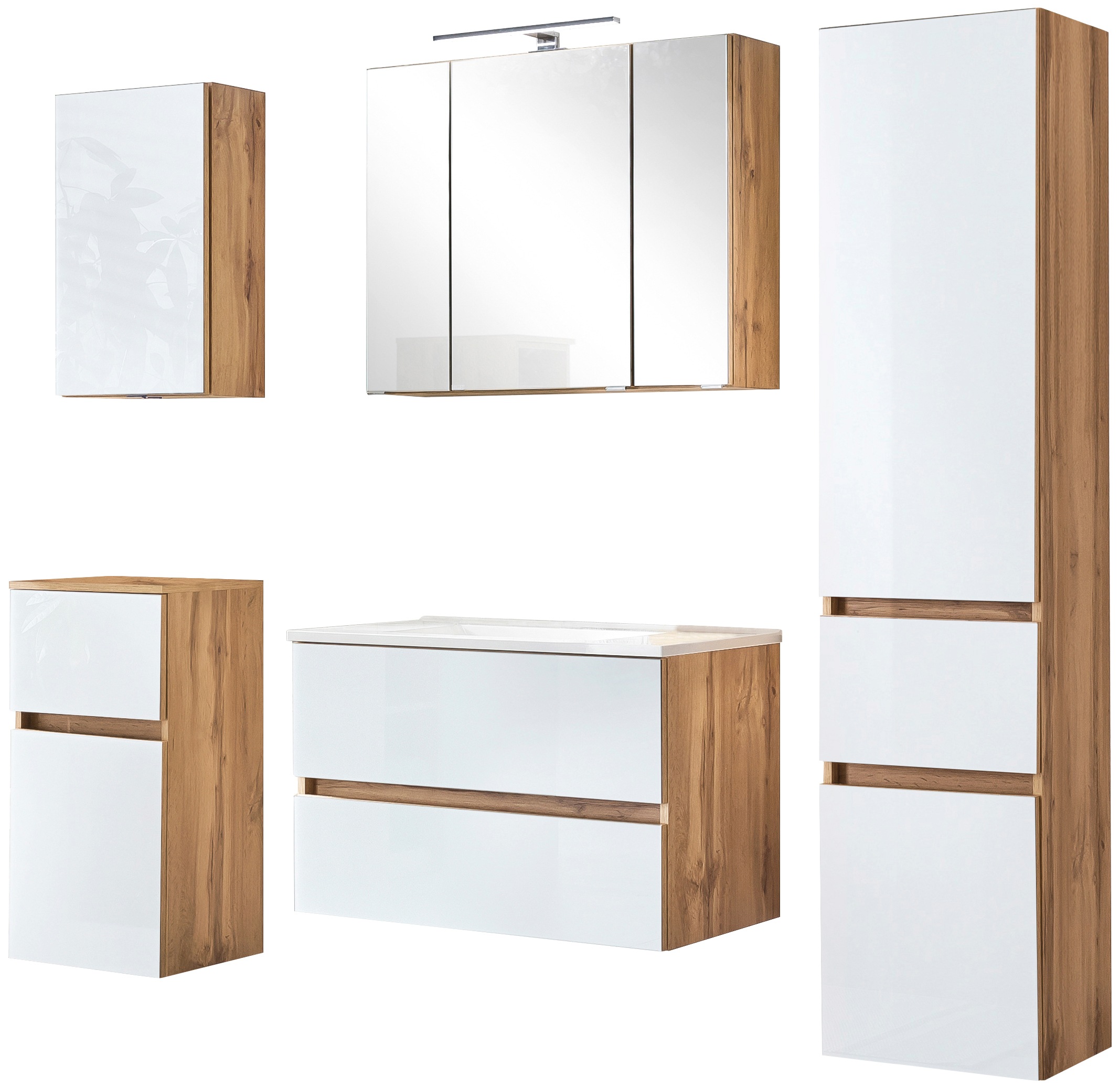 welltime Badezimmer-Set »Horki« Set, 5 Stk. tlg. günstig online kaufen