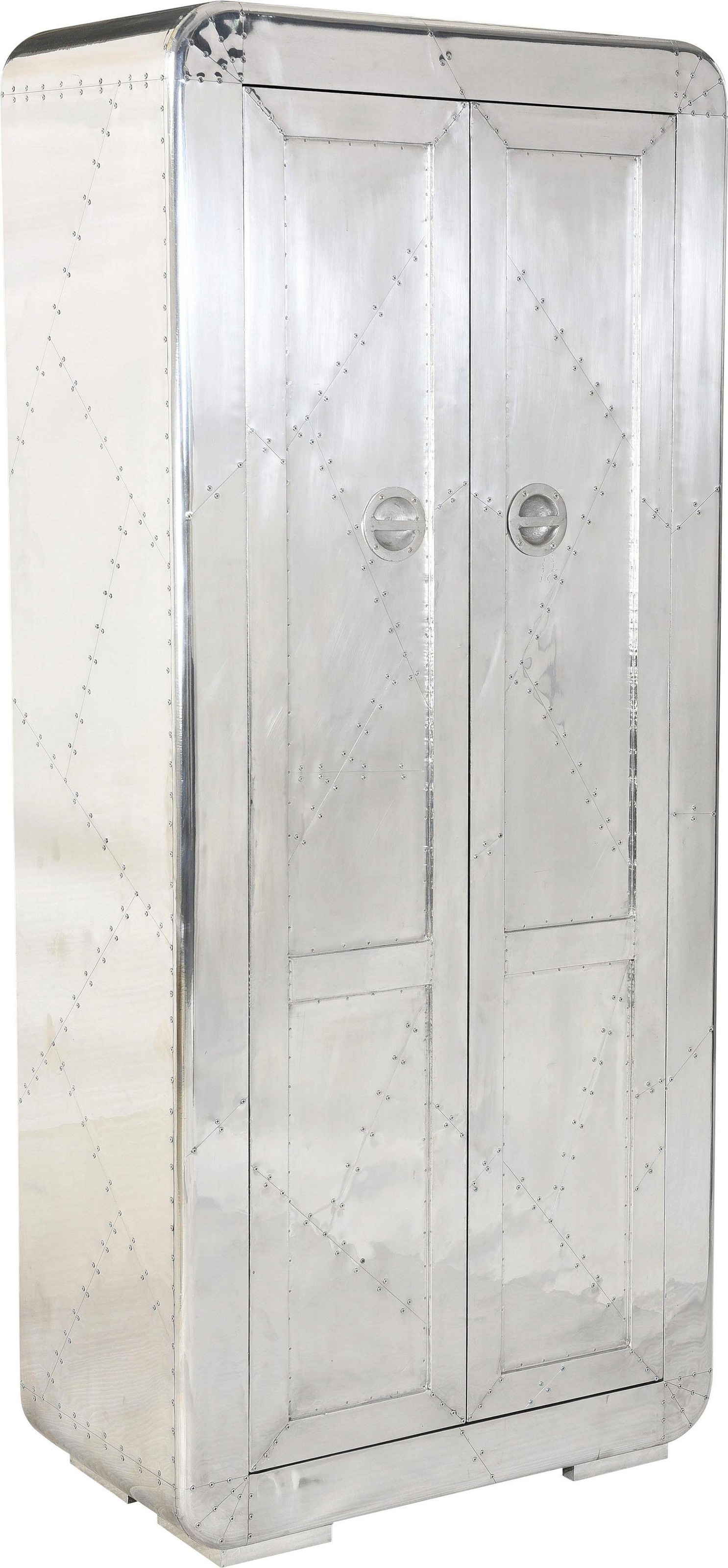 SIT Garderobenschrank "Flurschrank Airman – Flurschrank Silber" Flurschrank günstig online kaufen