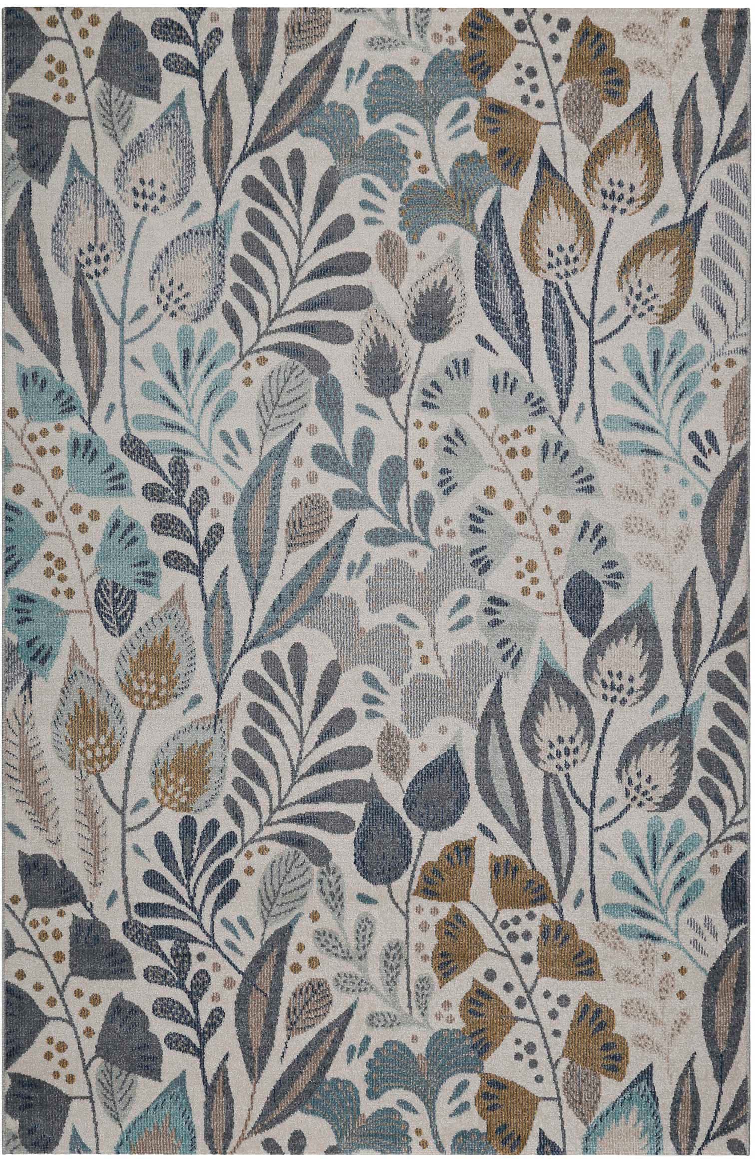 Esprit Outdoorteppich »Lilly, ESP-21082«, rechteckig, 4 mm Höhe, Läufer, wetterfest mit blumigem Muster ideal für Balkon, Terrasse