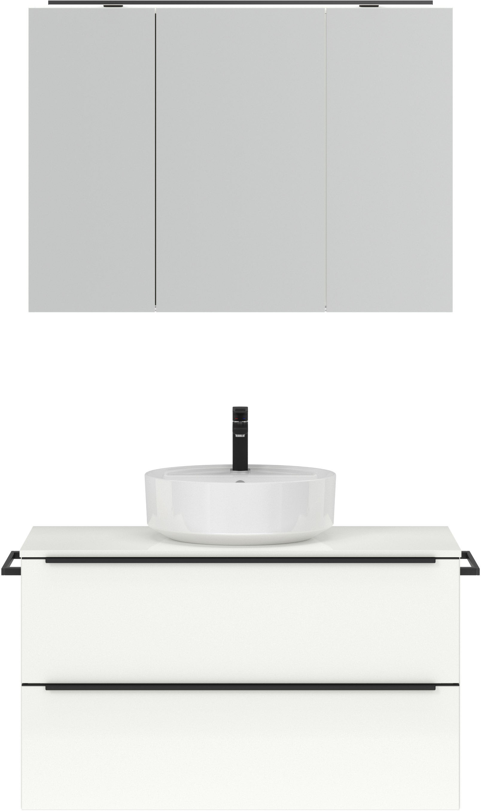 nobilia® Badmöbel-Set »Alvene« vormontiert, mit Soft-Close, 2 Stk. tlg. günstig online kaufen