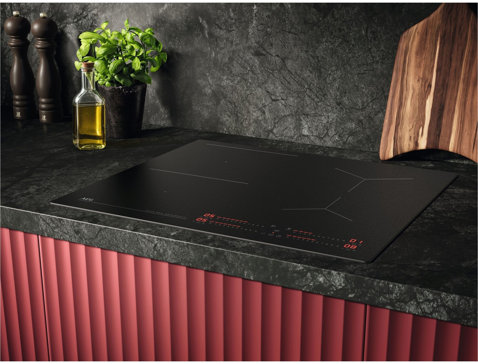 AEG Induktions-Kochfeld »TI64IB1FIZ« SaphirMatt® - 10× kratzresistenter & Anti‑Fingerprint, Made in Germany