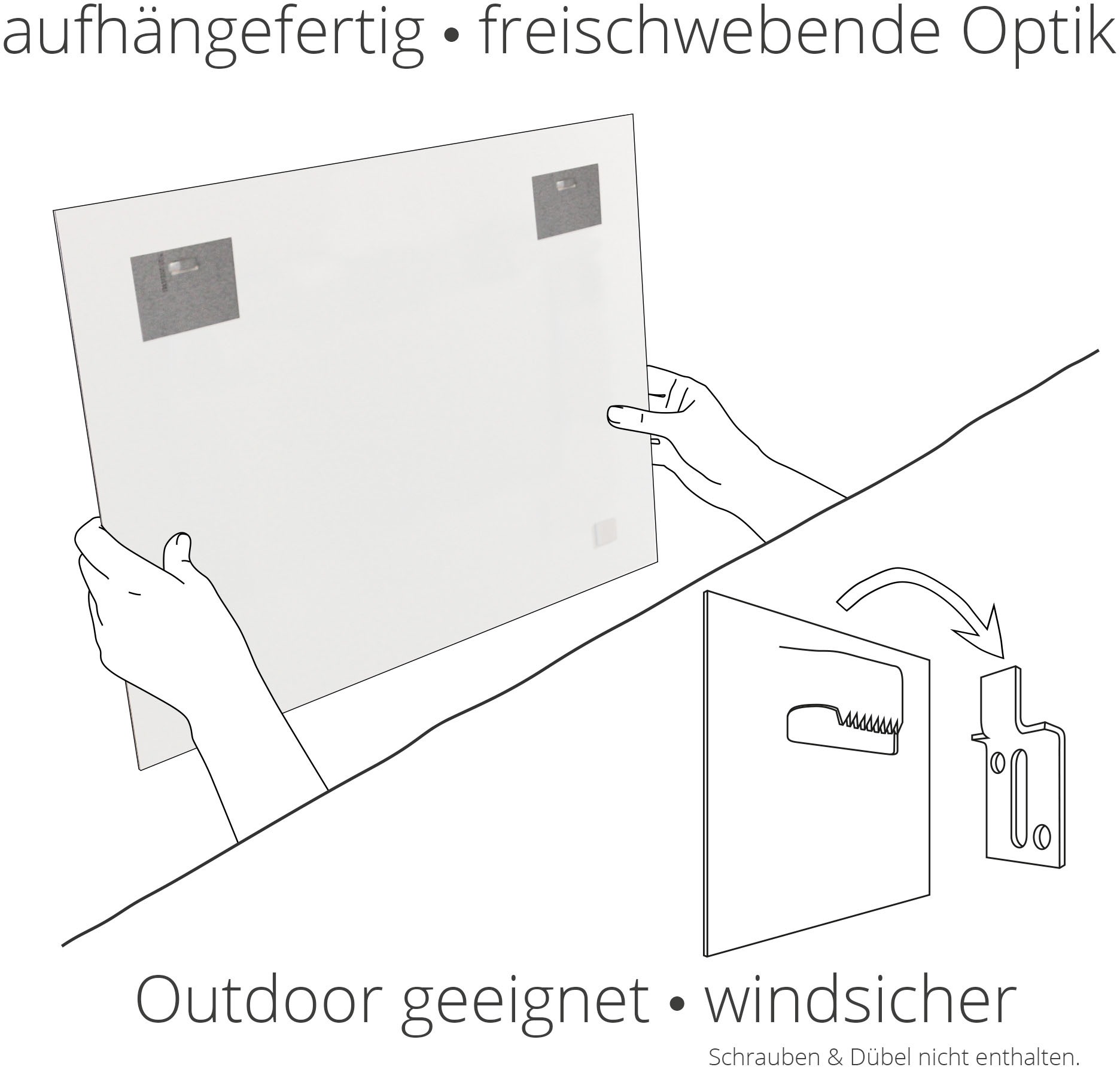 Artland Wandbild »Elefantenfamilie«, Elefanten Bilder, (1 St.), als Alubild, Outdoorbild, Wandaufkleber in verschied. Größen