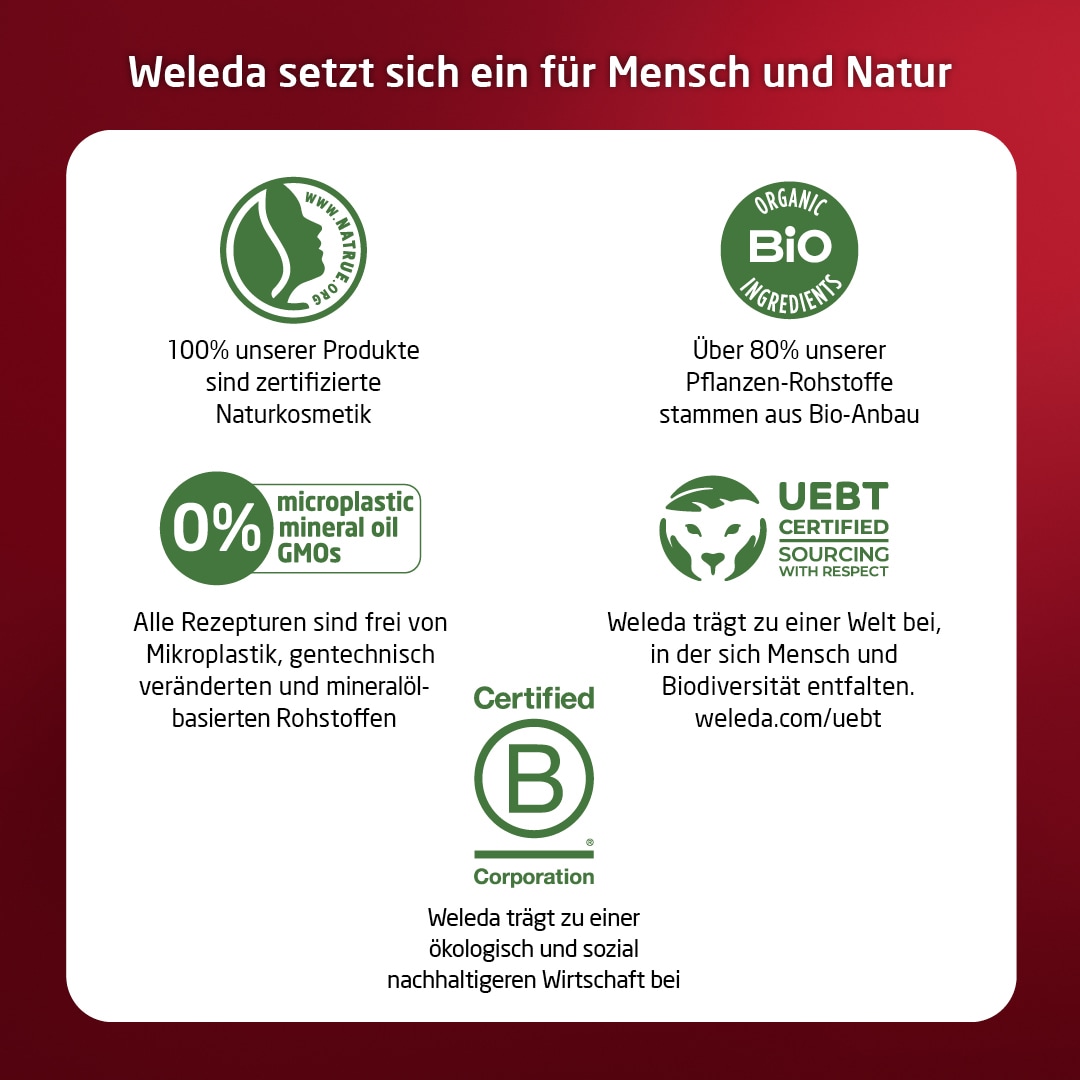 WELEDA Gesichtsserum »Weleda Straffendes Serum Granatapfel & Maca-Peptide«