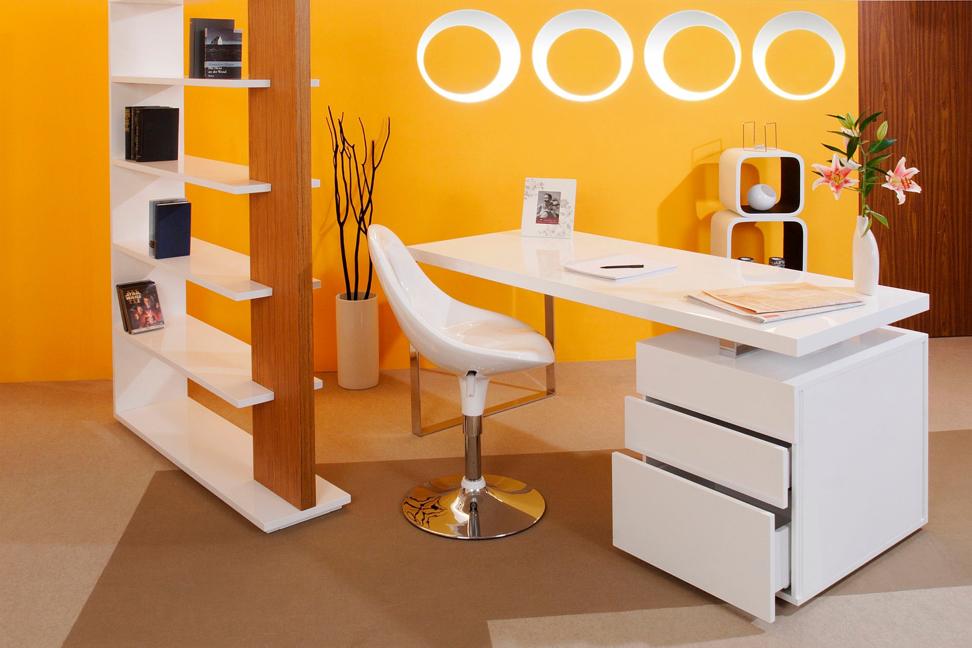 SalesFever Schreibtisch »Varberg - Arbeitsplatz Deluxe Design-Laptoptisch« günstig online kaufen