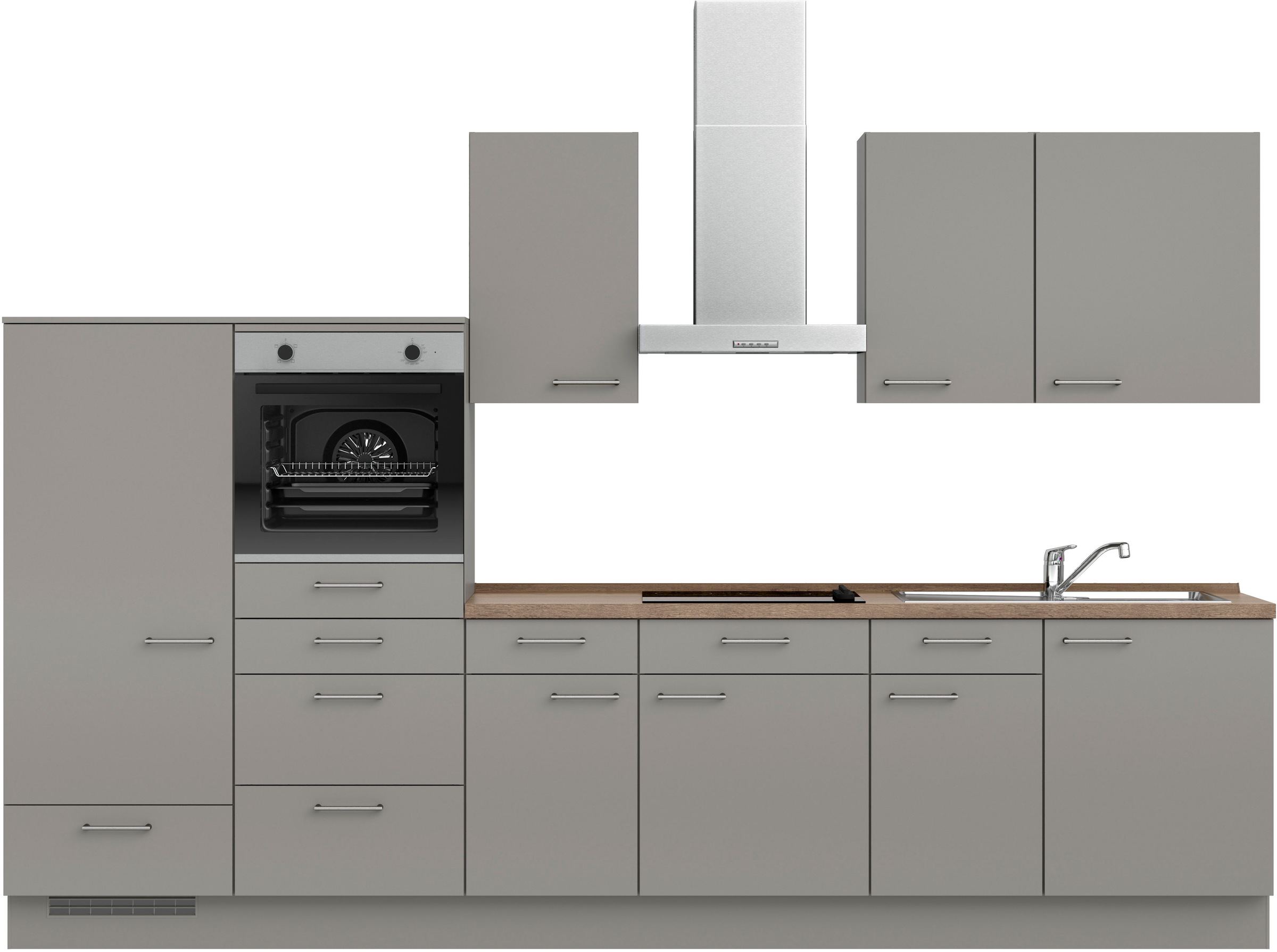 nobilia® Küchenzeile »"Laser I", Ausrichtung wählbar, Breite 330 cm« vormon günstig online kaufen