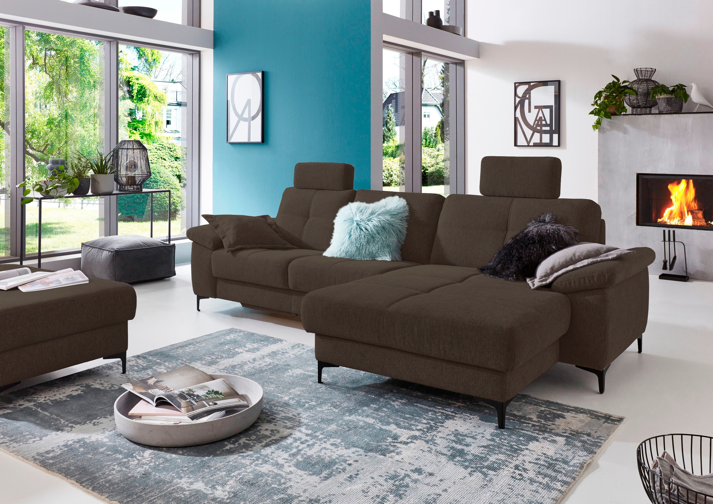 3C Carina Ecksofa »Burnaby bequem und modern, OTTOs Choice, L-Form«, 2 Kopf günstig online kaufen