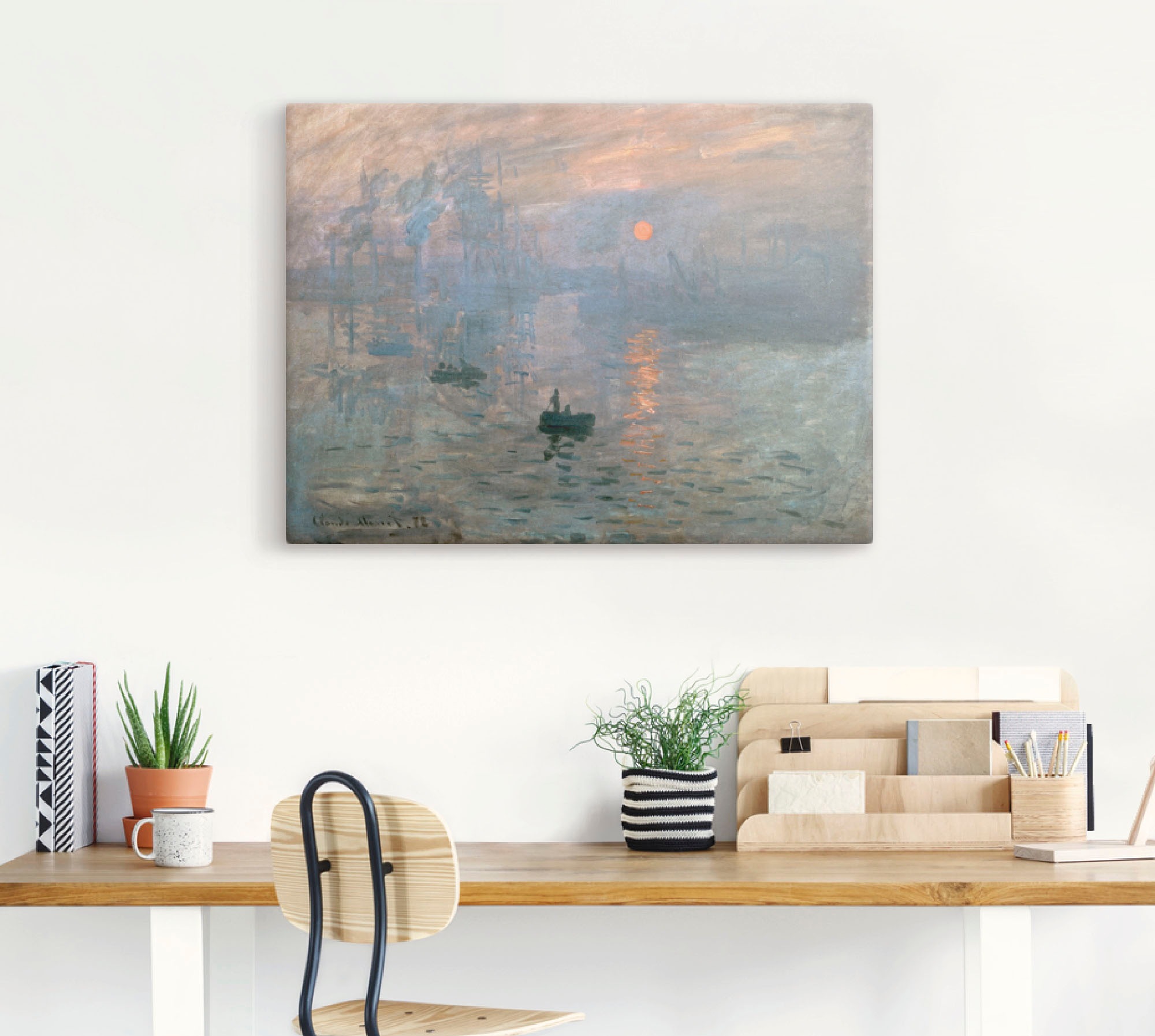 Artland Wandbild »Impression (Sonnenaufgang). 1872« Gewässer 1 Stk. tlg. al günstig online kaufen