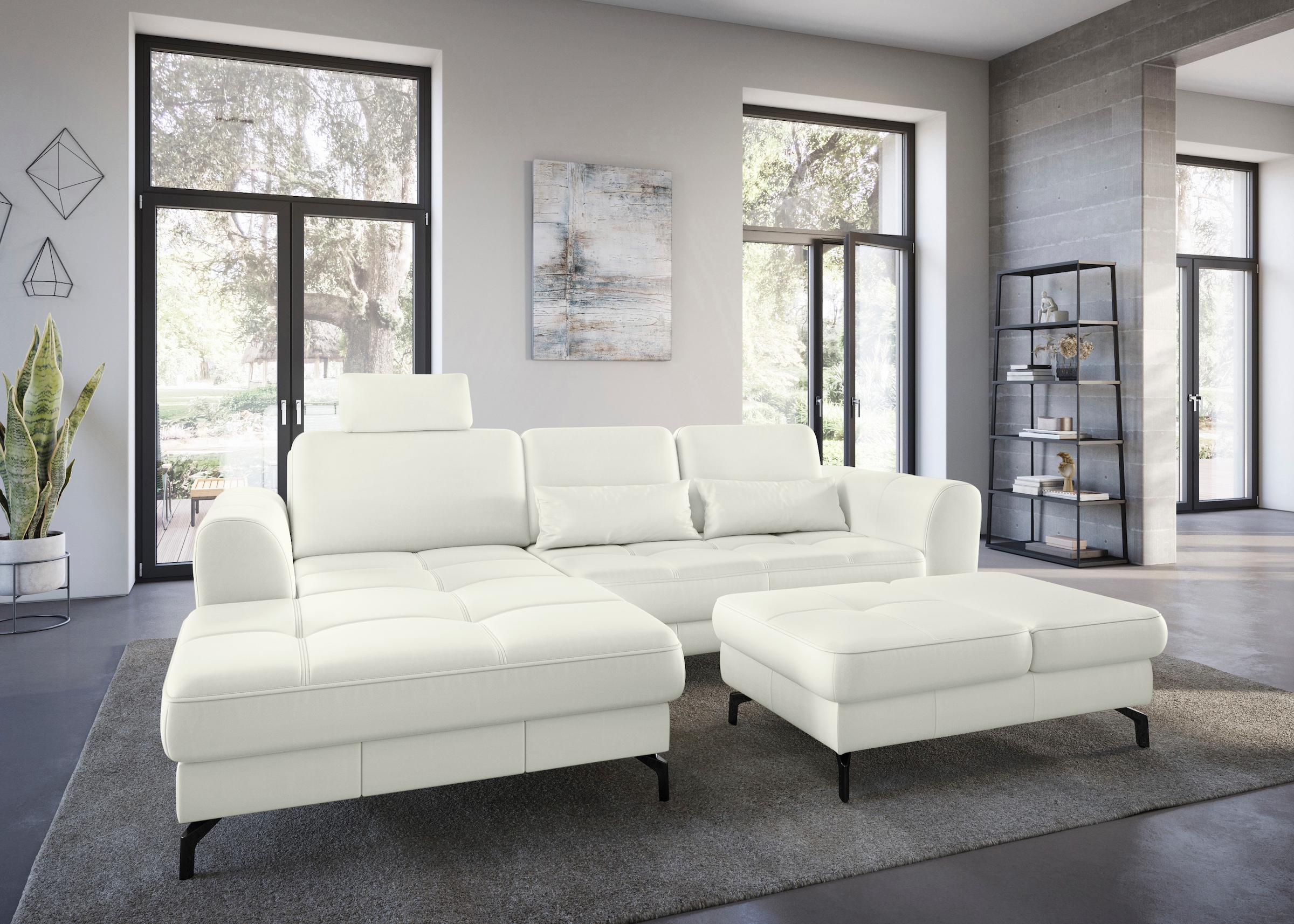 sit&more Ecksofa »Bendigo L-Form« inklusive Sitztiefenverstellung, Bodenfre günstig online kaufen