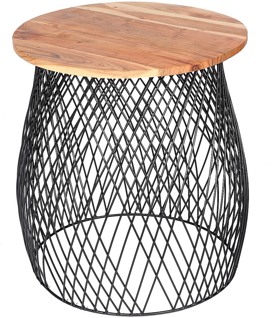 Ambiente Haus Beistelltisch »Urban rundes Beistelltisch käfig -H 50cm« 1 St günstig online kaufen