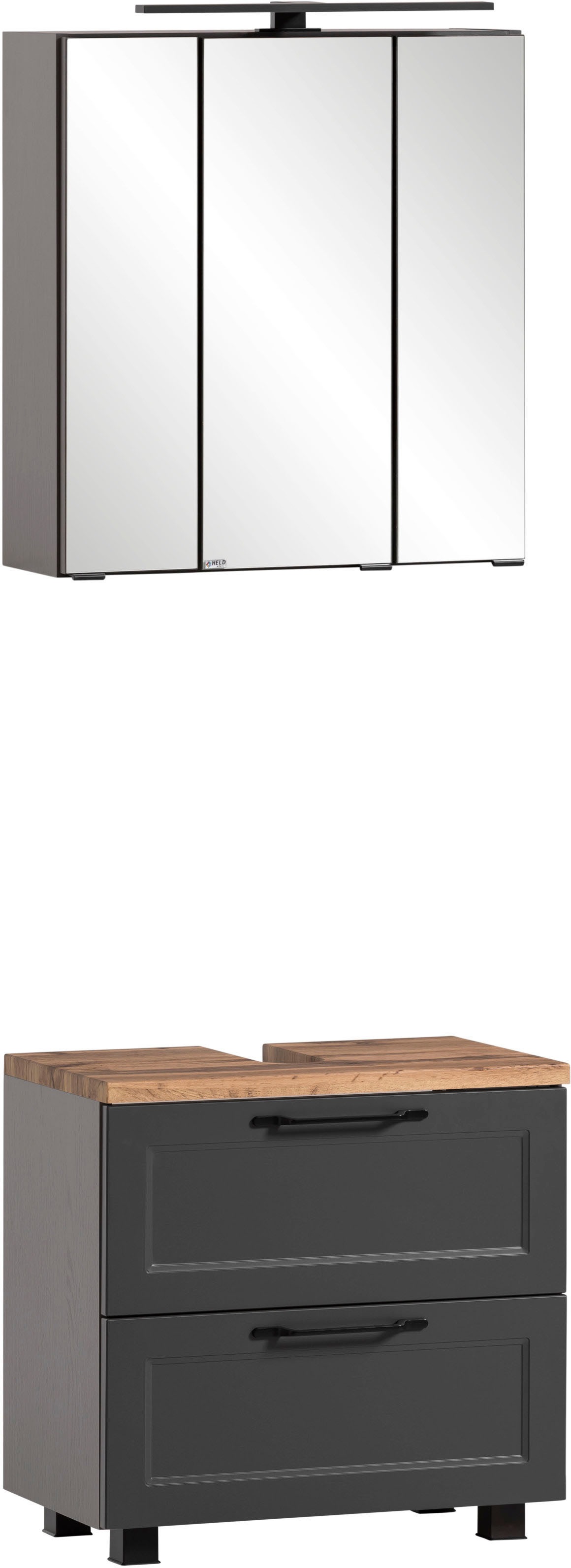 HELD MÖBEL Badmöbel-Set »Lana«, (Komplett-Set), Badezimmer-Set, 2-teilig, 60  cm breit auf Raten bestellen | Spiegelschränke