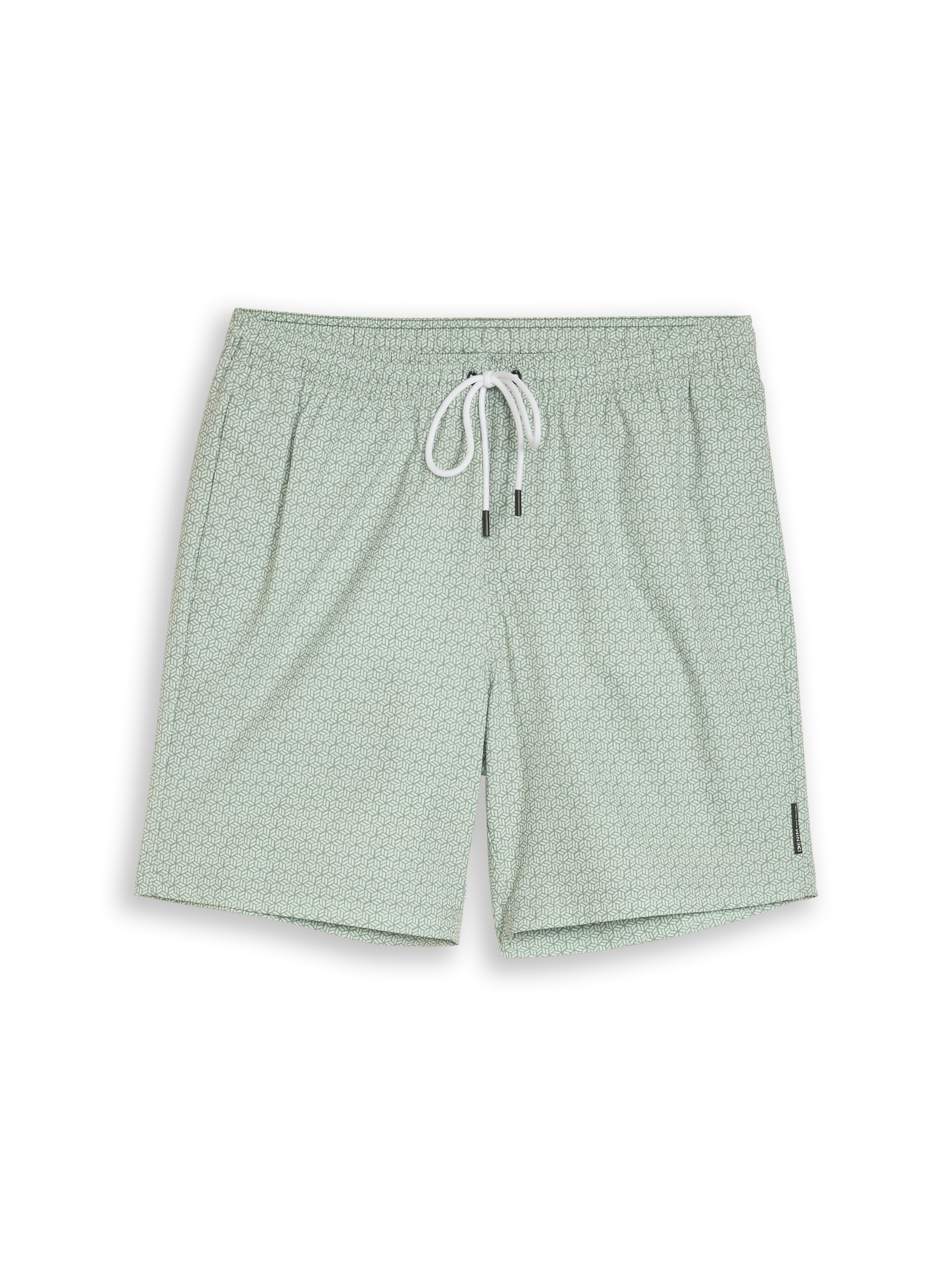 TOM TAILOR Denim Badeshorts Schwimmshorts mit Allover-Print