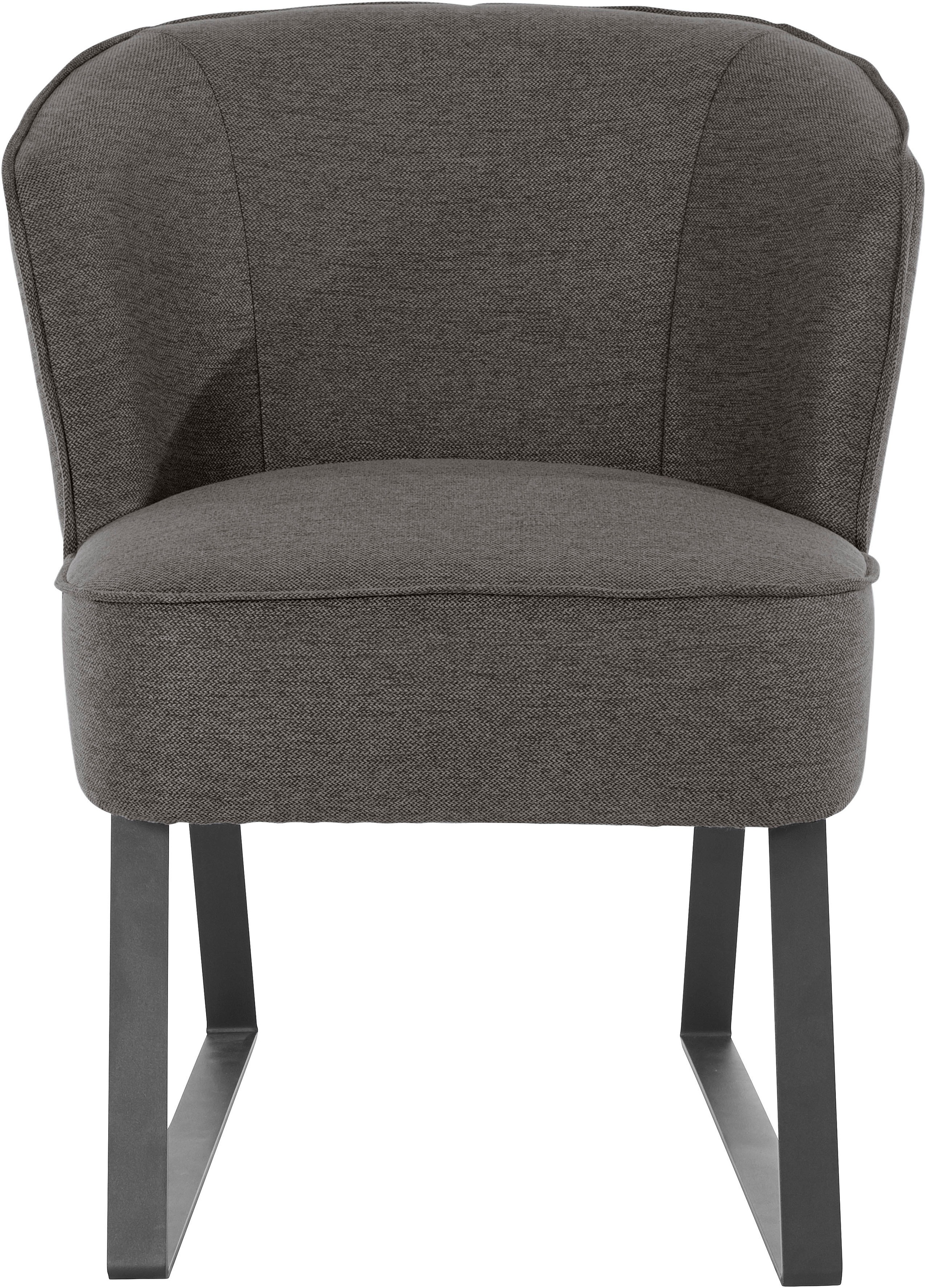 exxpo - sofa fashion Sessel "Americano, Loungesessel", mit Keder und Metall günstig online kaufen