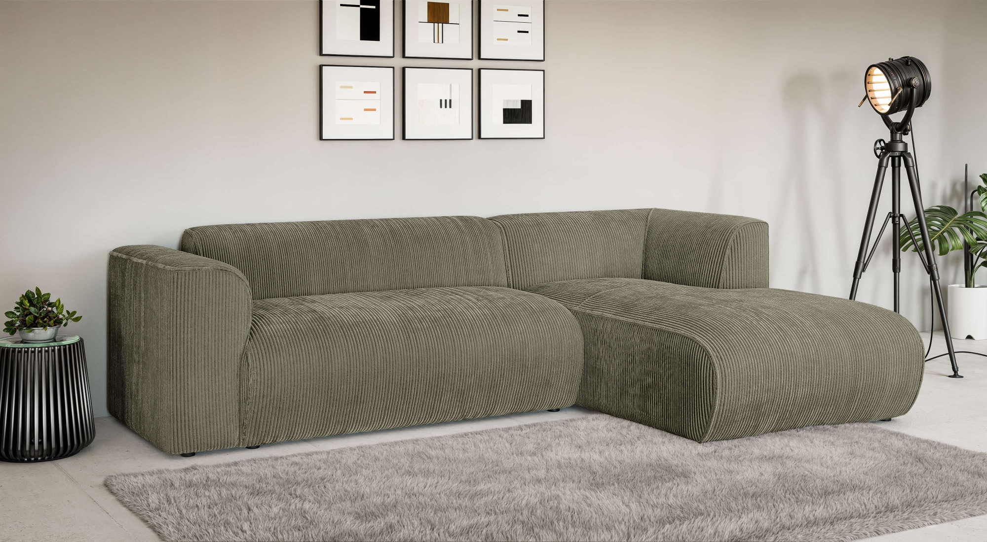INOSIGN Ecksofa »MERID L-Form (257 cm), zeitlos & stilvolles Design,« Aufwe günstig online kaufen