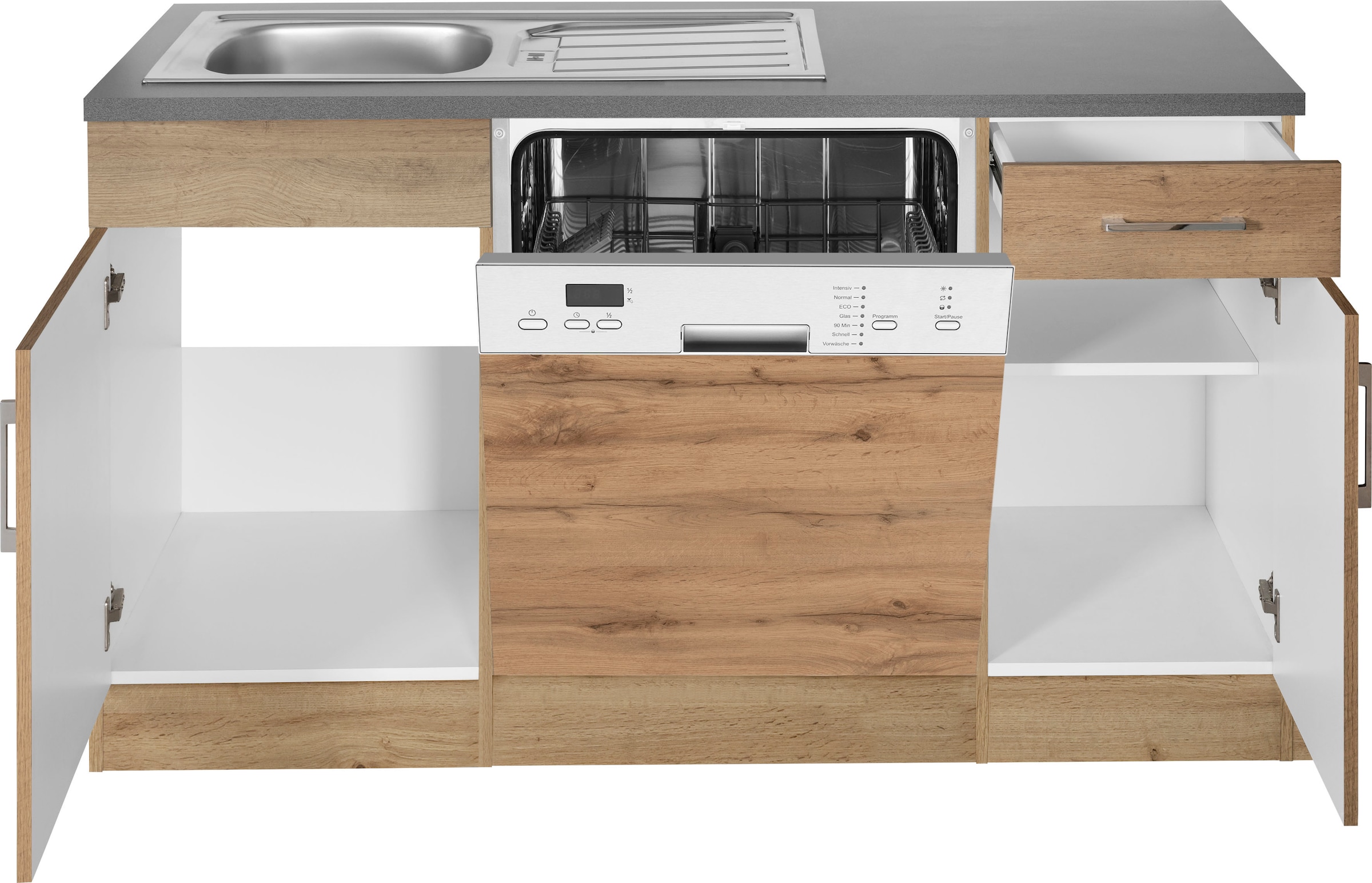 KOCHSTATION Winkelküche »KS-Colmar«, ohne E-Geräte, Stellbreite 210/210 cm