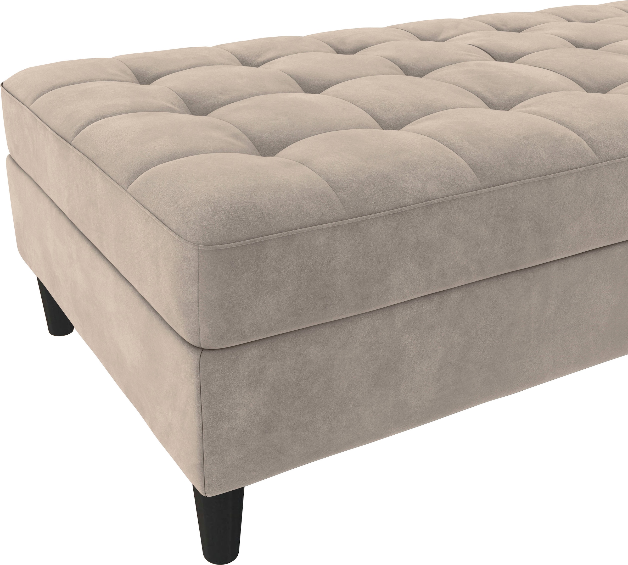 Dorel Home Stauraumhocker »Presley«, Polsterhocker mit Stauraum, frei im Raum stellbar, Sitzhöhe 43 cm