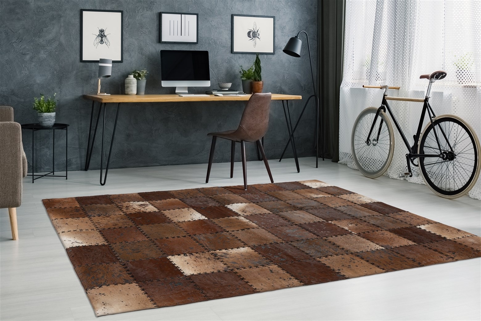 Arte Espina Teppich »Voila 100«, rechteckig, handgenähter Flachflor-Teppich im Patchwork-Design.
