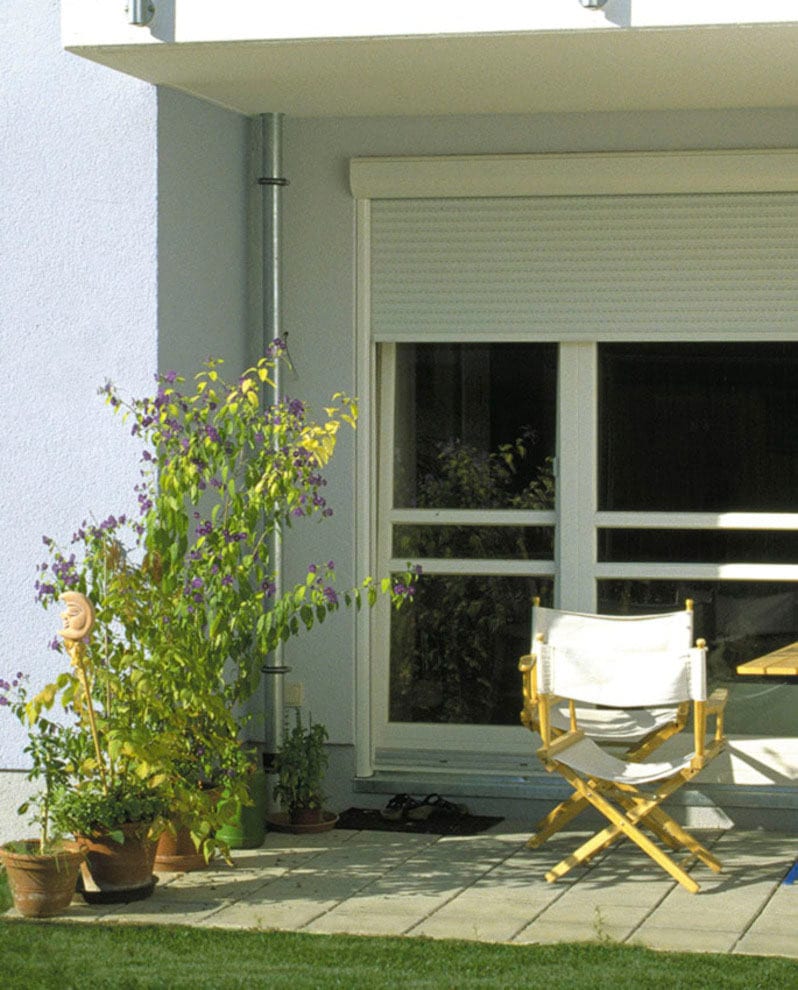 SCHELLENBERG Rollladenpanzer »Set für Fenster, Mini System für 40 mm Stahlrohrwelle«, (Set), PVC Jalousie, in verschiedenen Größen erhältlich, grau