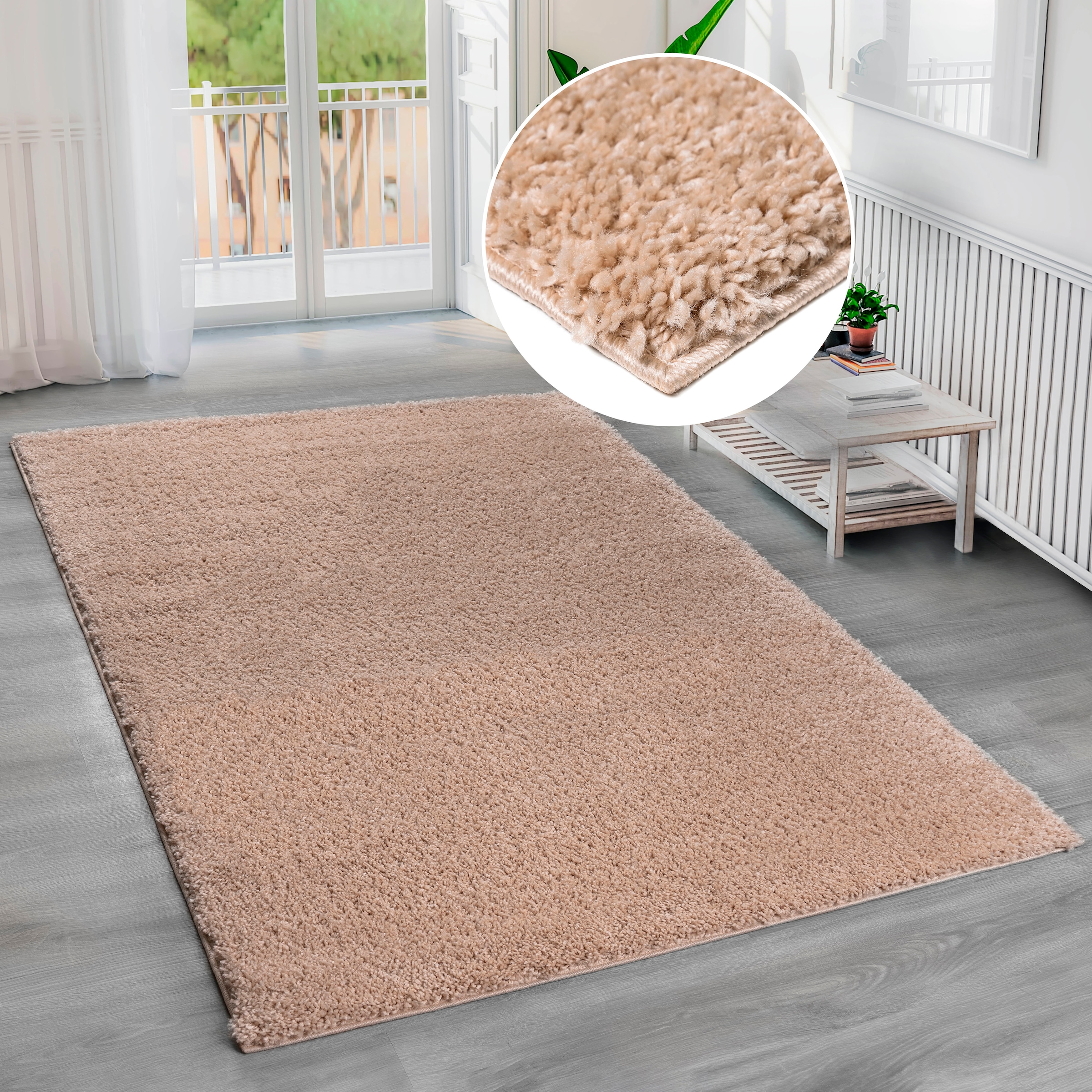 Bruno Banani Hochflor-Teppich »Shaggy Soft«, rechteckig, 30 mm Höhe, gewebt günstig online kaufen