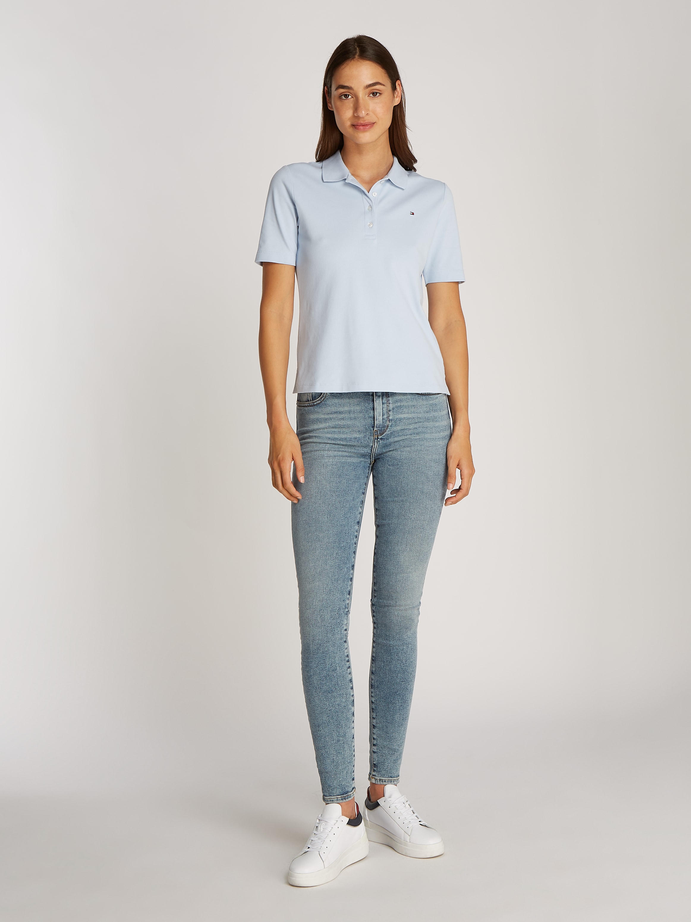 Tommy Hilfiger Poloshirt »1985 Regular Fit Pique Premium Polo«, mit Logo-Stickerei, mit Seitenschlitzen