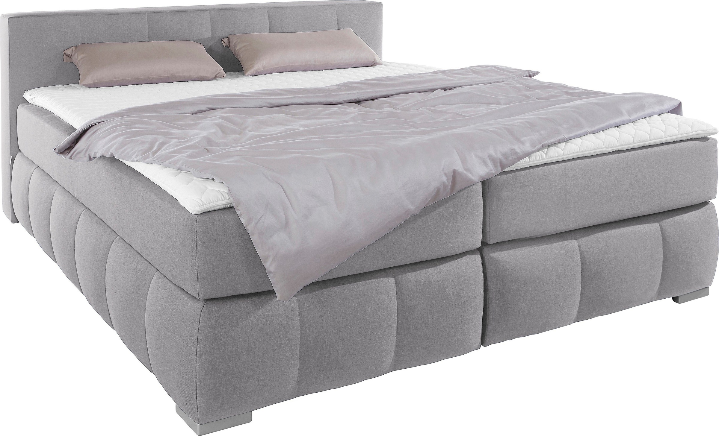 Guido Maria Kretschmer Home&Living Boxspringbett »Chelles«, inkl. Topper, in XXL- Überlänge 220 cm, Unterbox mit feine Wölbung