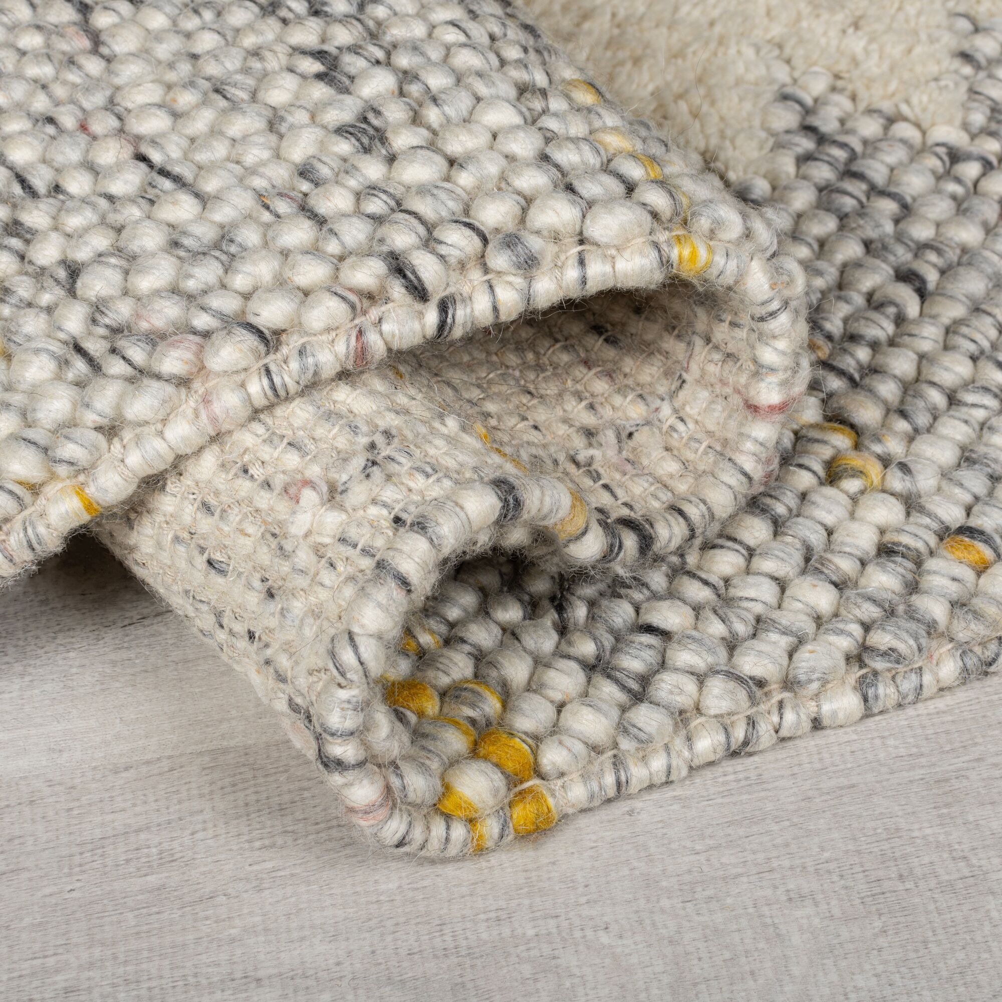 FLAIR RUGS Teppich »Minerals Border«, rechteckig, 3 mm Höhe, Mineralien-Wol günstig online kaufen