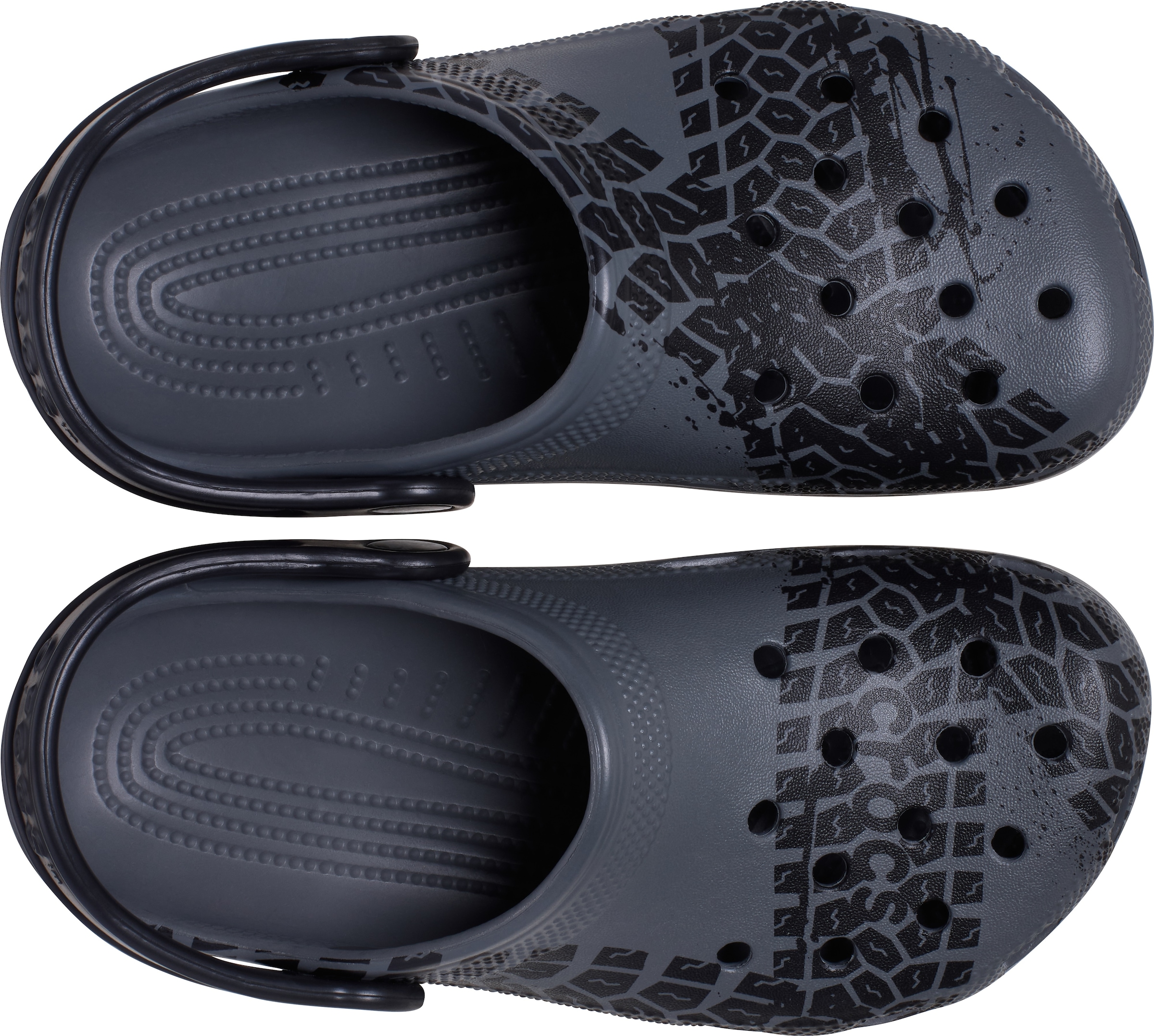 Crocs Clog »Classic Tire Print«, Sandale, Hausschuh mit schwenkbarem Fersenriemen