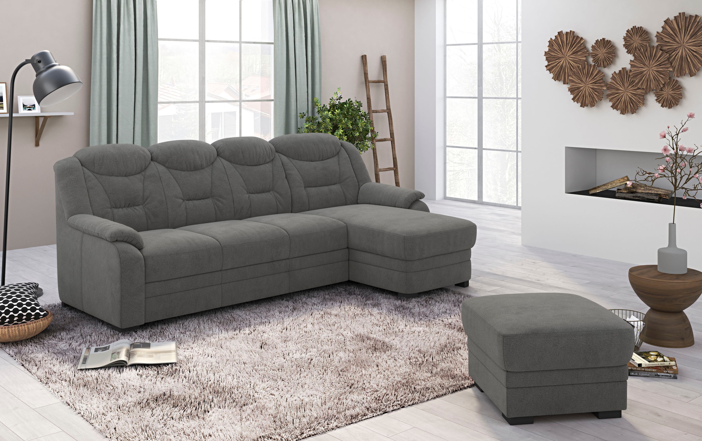 COTTA Ecksofa »Marcus L-Form« wahlweise mit Bettfunktion günstig online kaufen