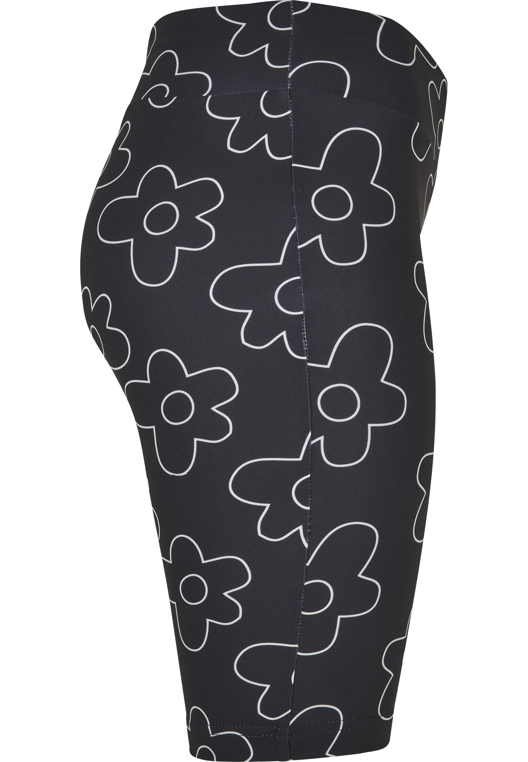 URBAN CLASSICS Radlerhose »Urban Classics Damen Ladies High Waist AOP Tech Cycle Shorts«