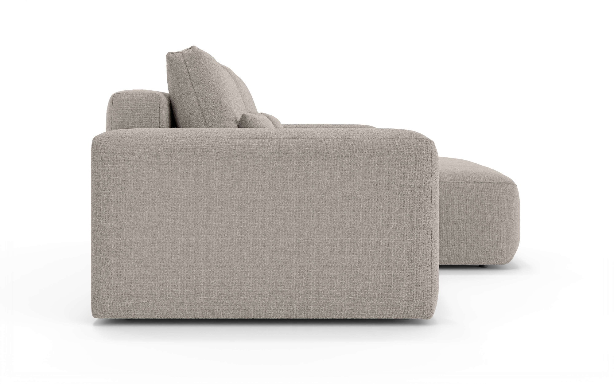 OTTO home Ecksofa »MATTS Schlafsofa mit Bettkasten, Maße B/T/H: 265/159/89 cm«, L-Form mit Recamiere rechts oder links, hoher Sitzkomfort