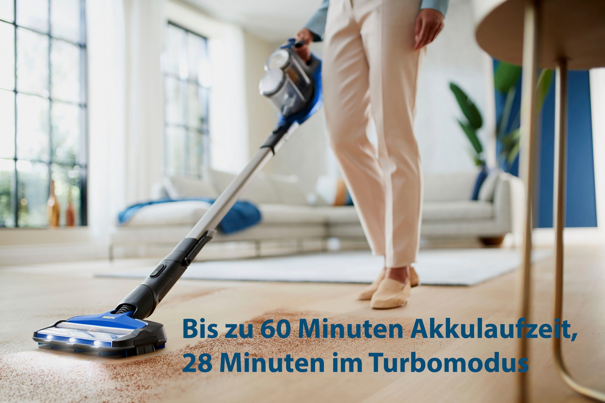 Philips Akku-Stielstaubsauger »XC8045/01 SpeedPro Max«, mit 60 Minuten Laufzeit und 360°-Saugdüse