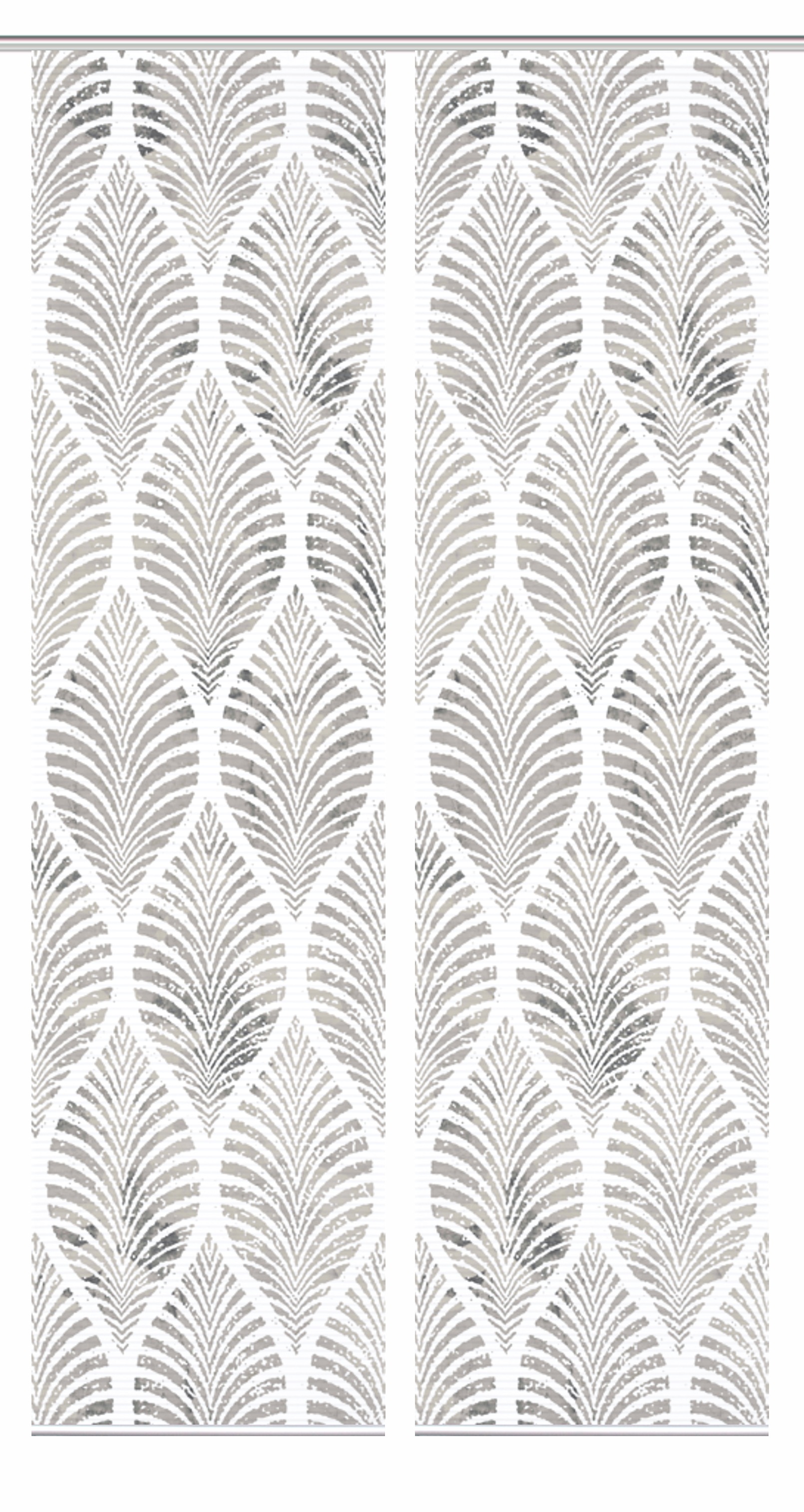 HOME in green Schiebegardine »VIDARO« Paneelwagen 2 Stk. tlg. SET DIGITALDRUCK,BAMBUSOPTIK RECYCELT