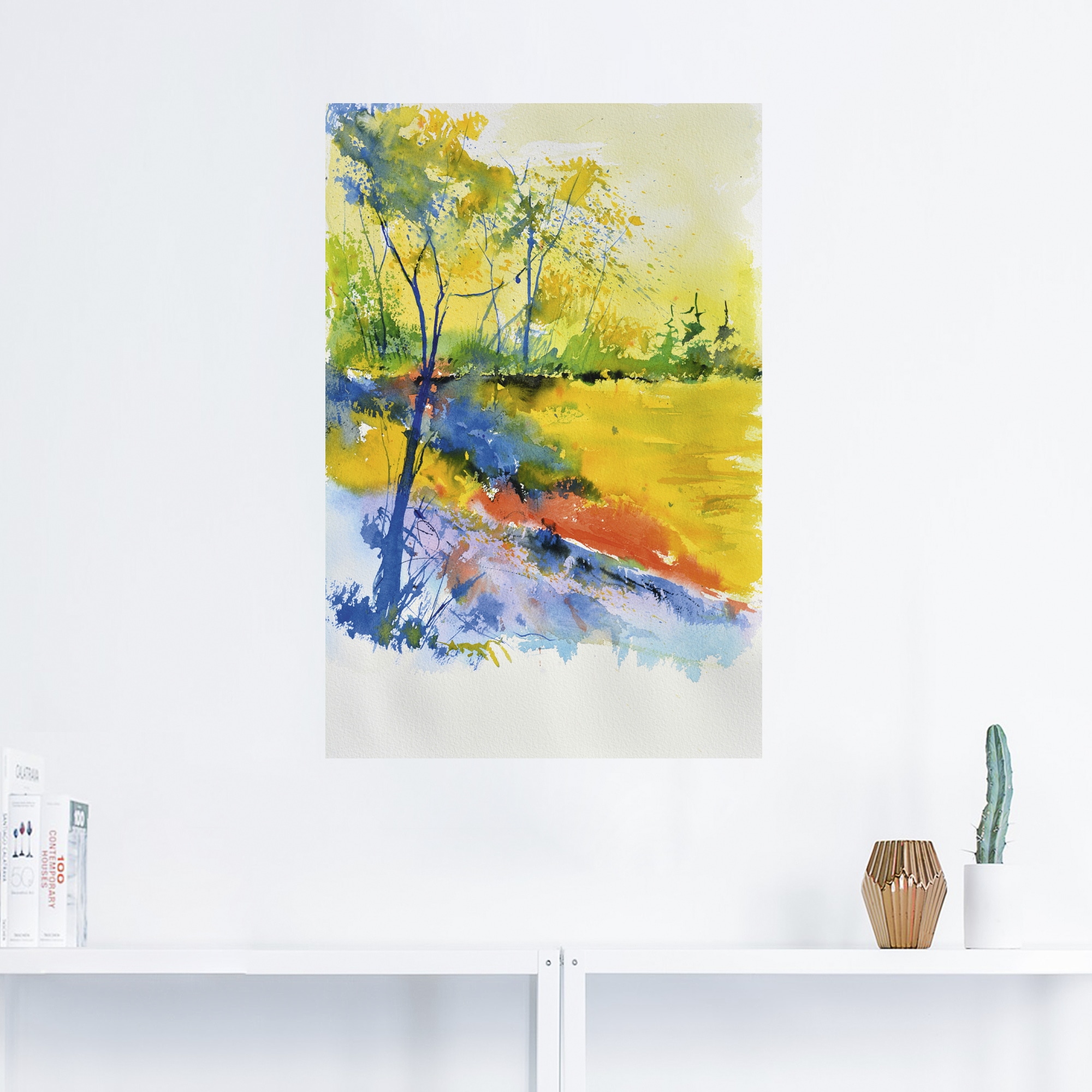 Artland Wandbild »Landschaft im Sonnenlicht«, Wald, (1 St.), als Alubild, O günstig online kaufen