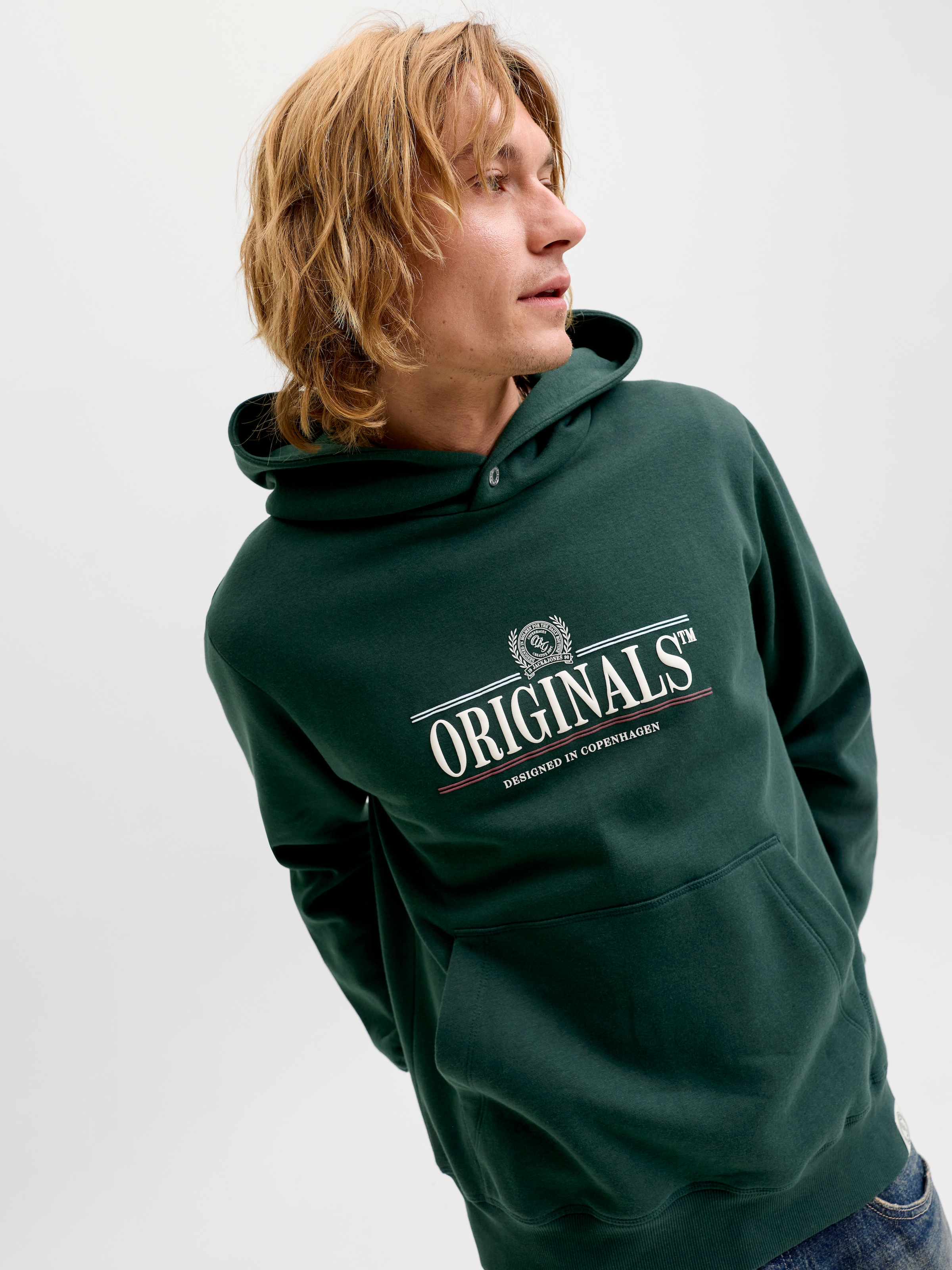 Jack & Jones Kapuzensweatshirt »JORFREDERIKSBERG GRAPHIC BOX SWEAT HOOD«, Baumwollmischung, regular fit
