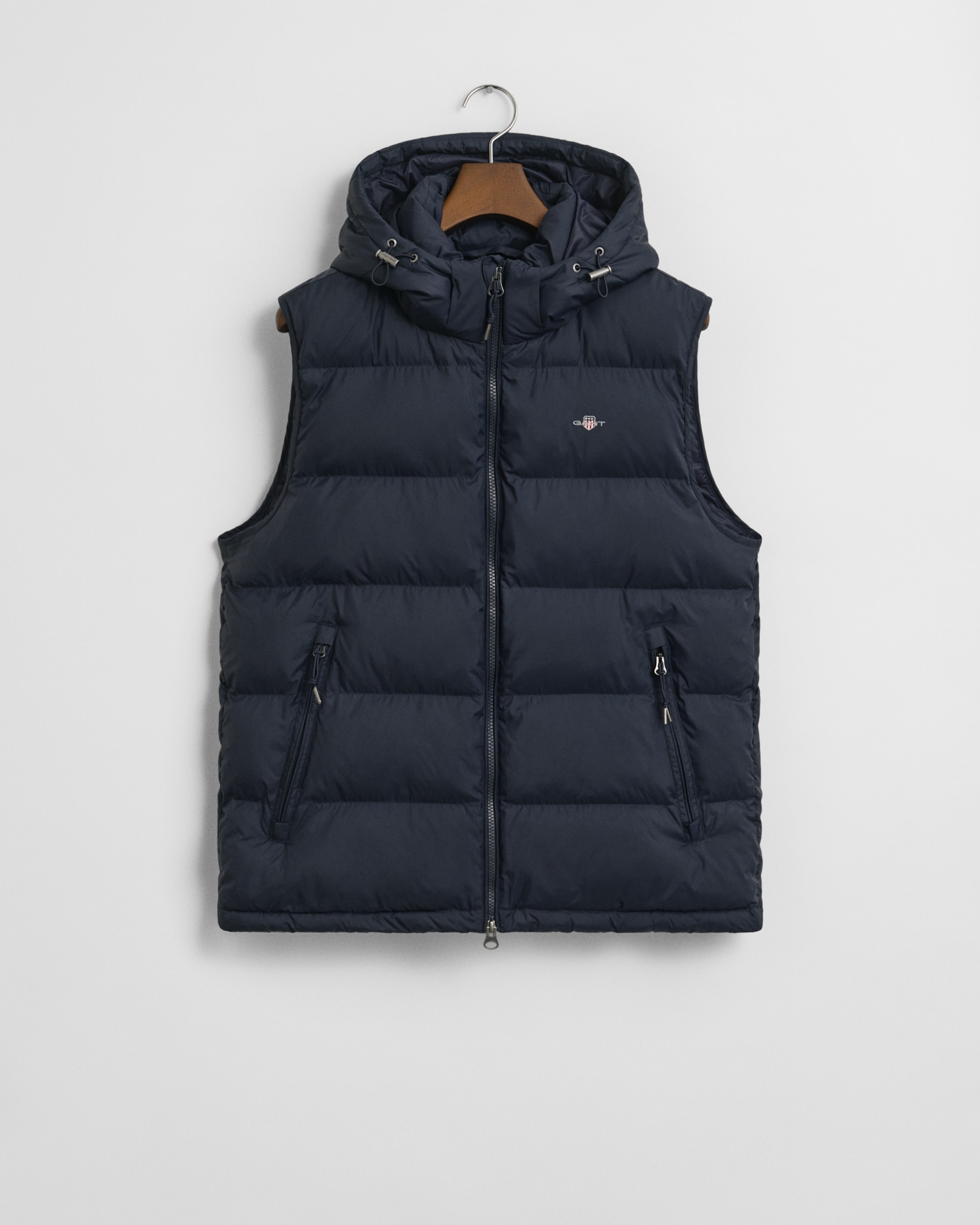 Gant Steppweste »ACTIVE CLOUD« mit abnehmbarer Kapuze regular fit, 2-Wege-Reißverschluss