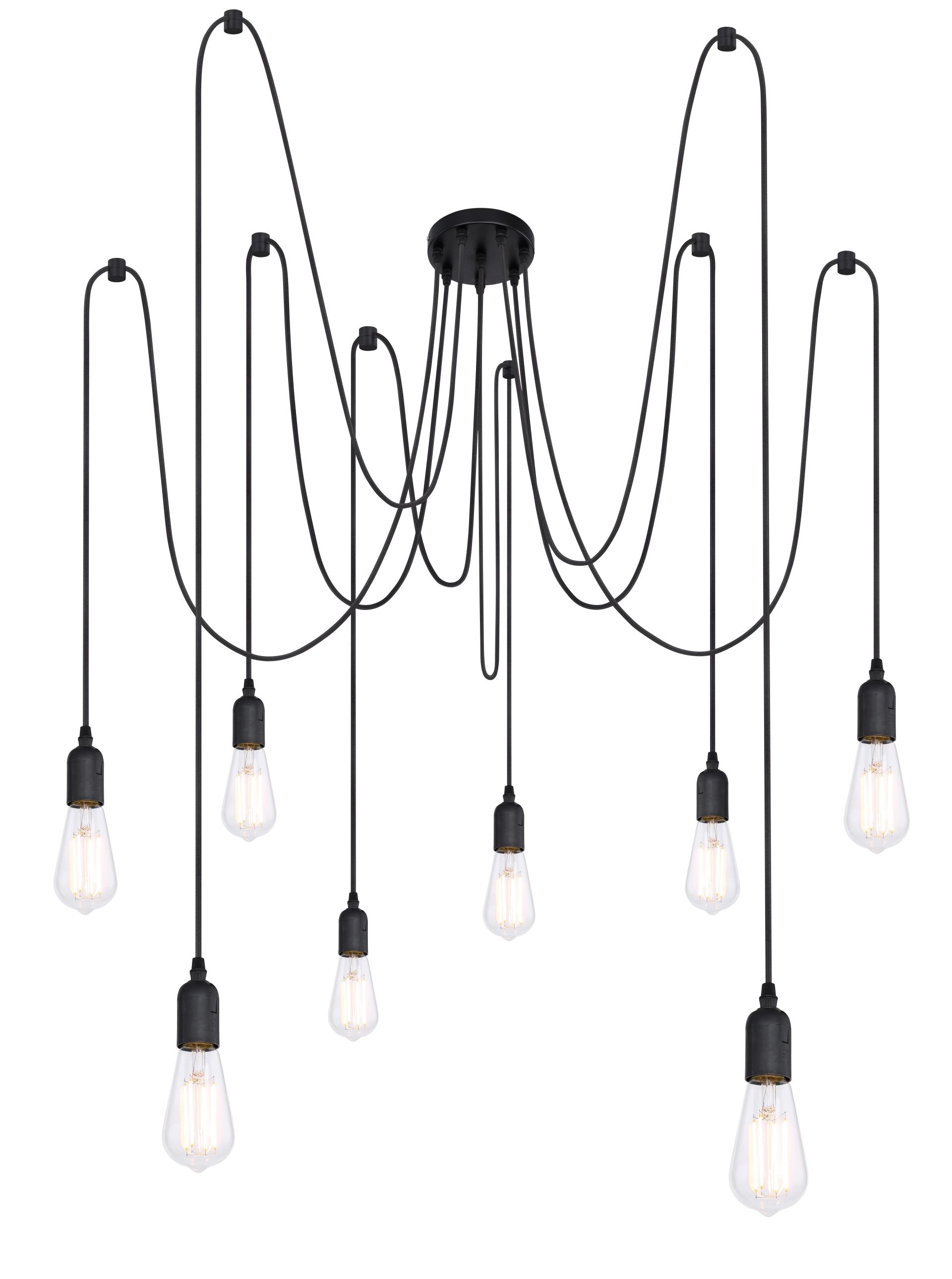 GLOBO LIGHTING Pendelleuchte »OLIVER«, Leuchtmittel E27 | ohne Leuchtmittel, Hängeleuchte, Kabel, 1,5-3,5m Länge kürzbar, E27 Fassung